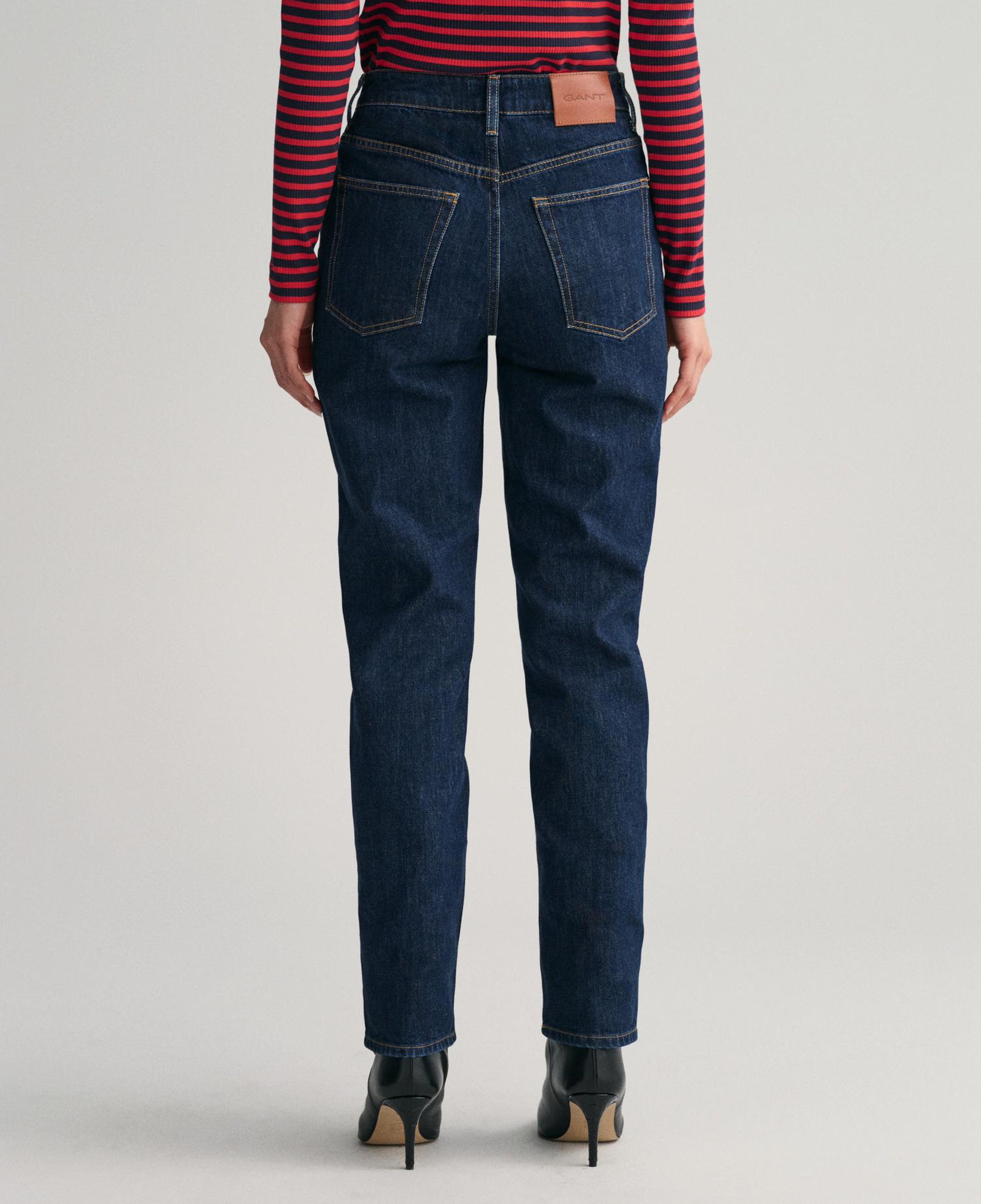 GANT Kadın Lacivert Straight Fit Jean Pantolon