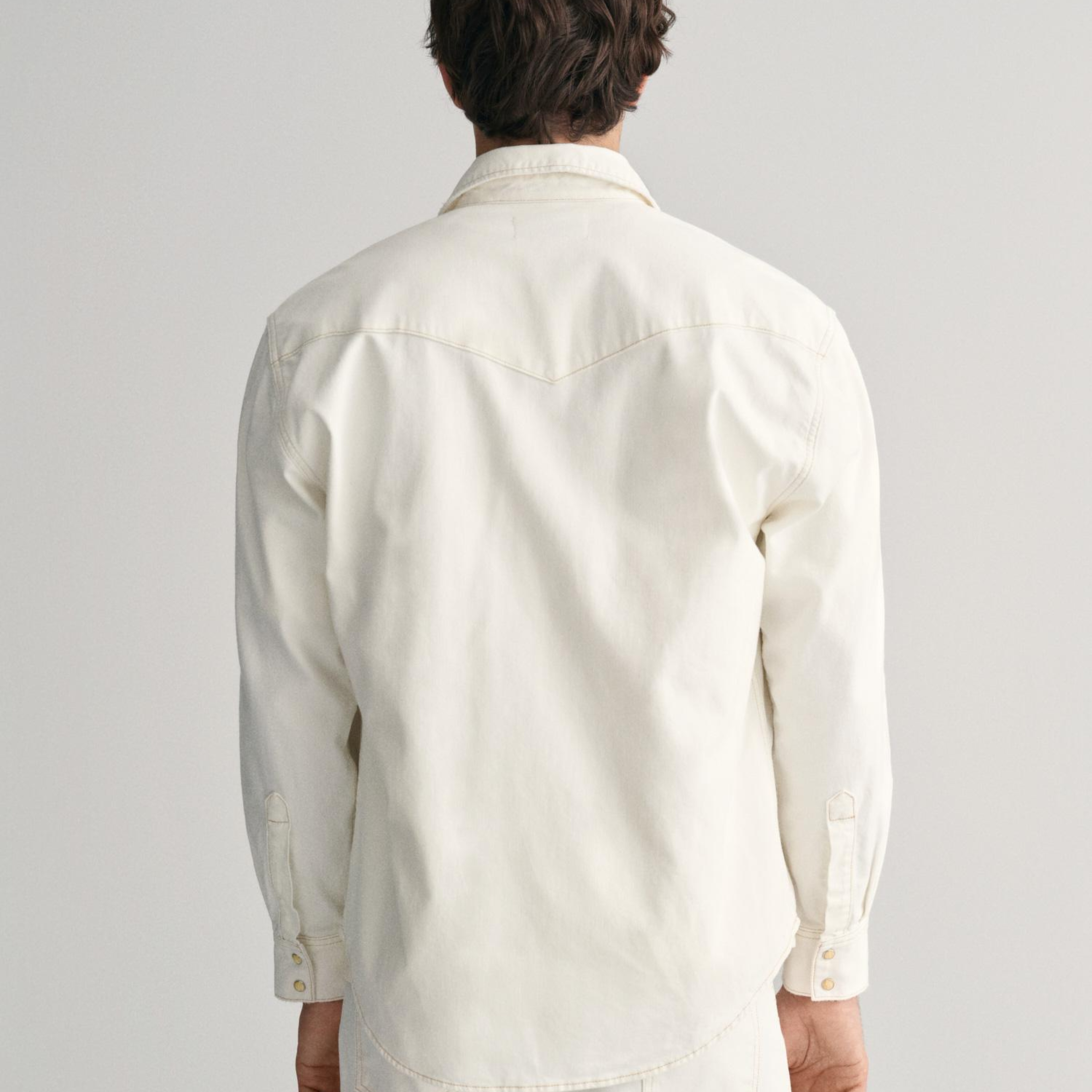 GANT Erkek Bej Relaxed Fit Klasik Yaka Gömlek