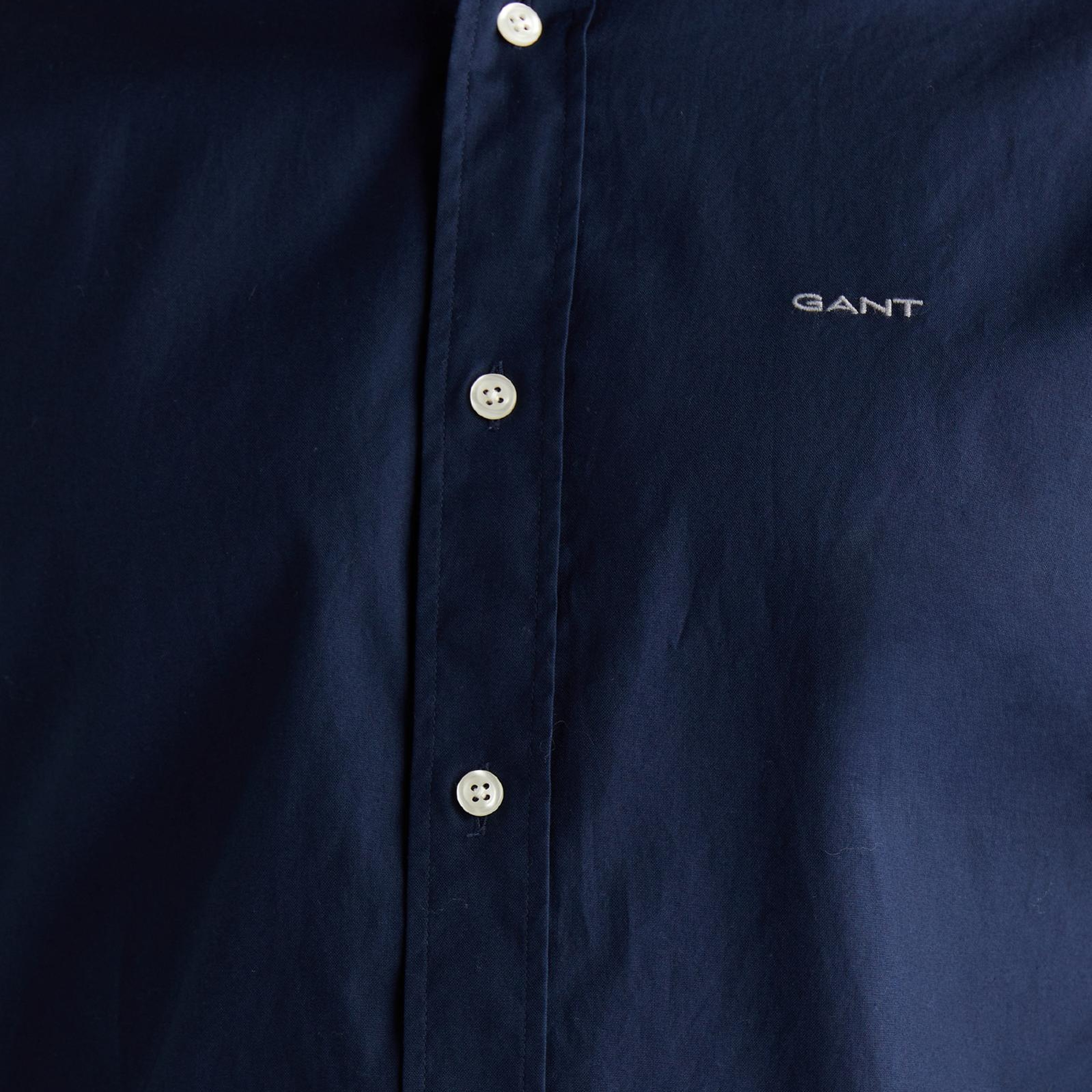 GANT Erkek Lacivert Regular Fit Düğmeli Yaka Oxford Gömlek