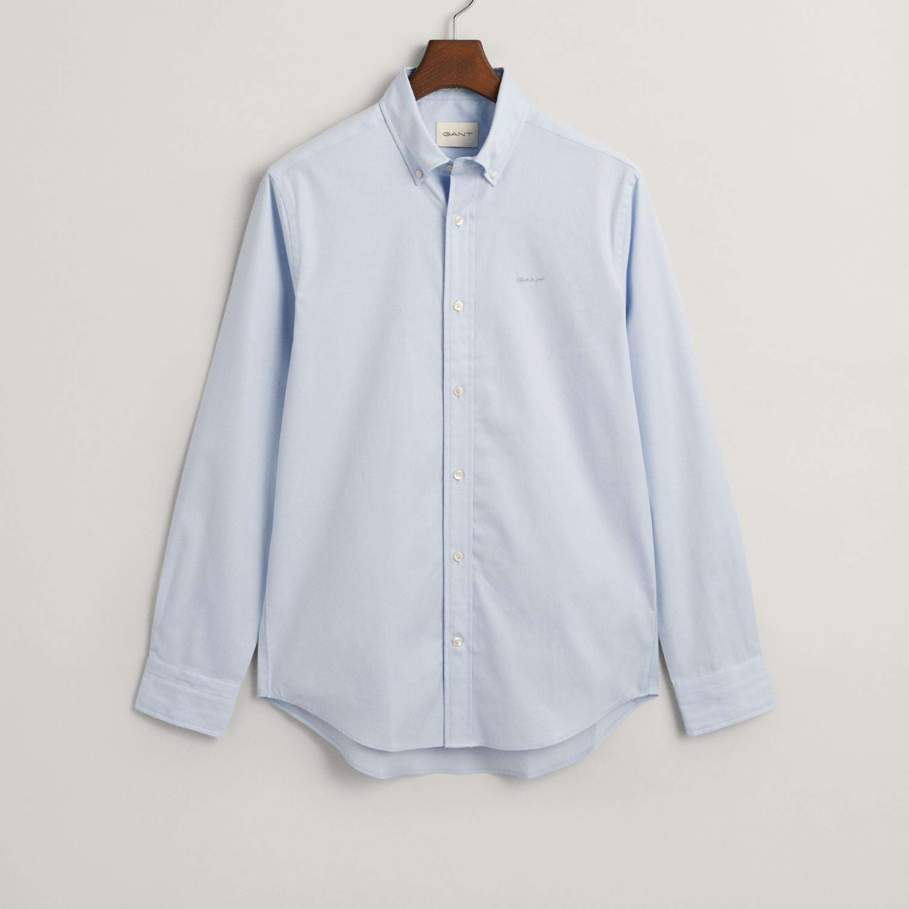 GANT Erkek Mavi Regular Fit Düğmeli Yaka Oxford Gömlek