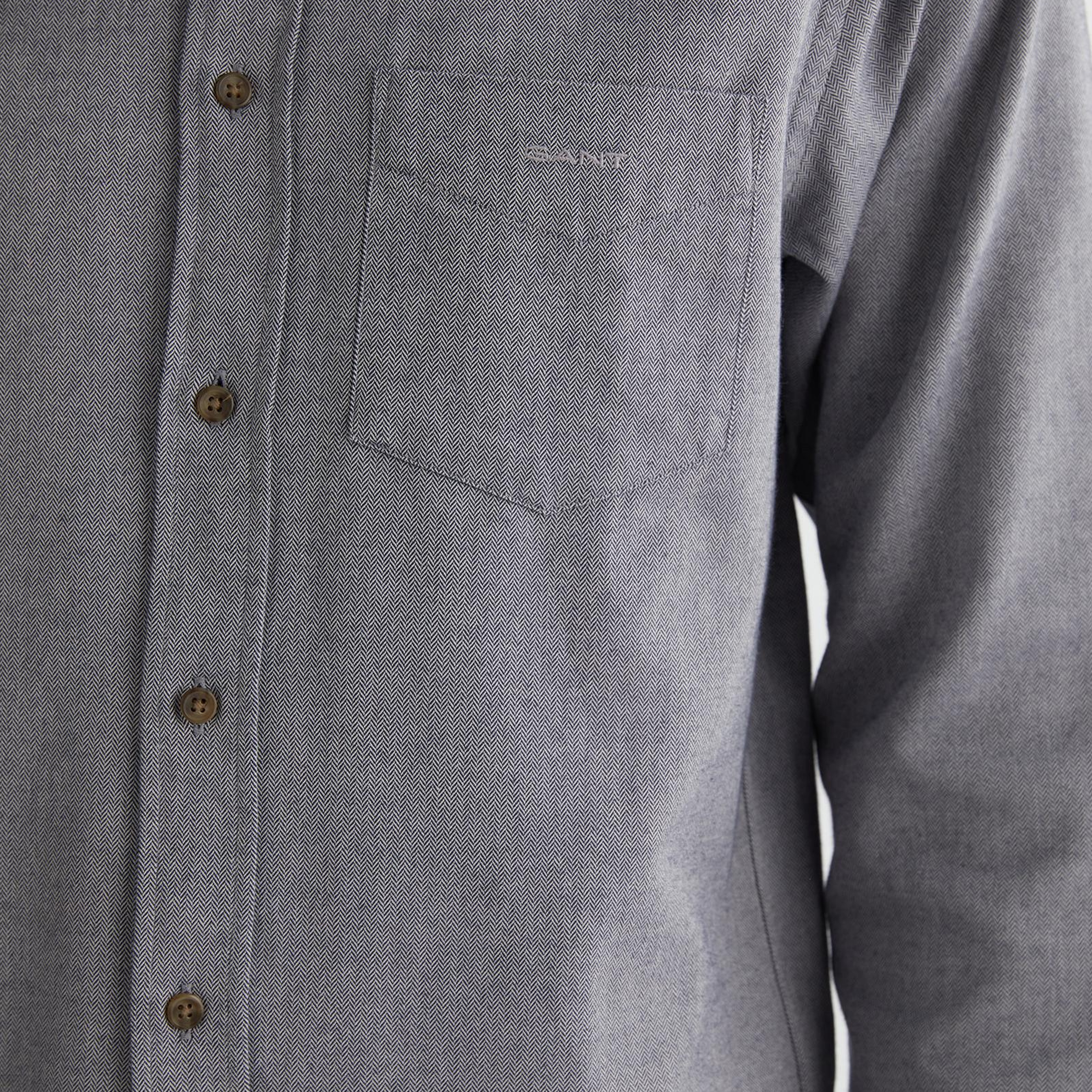 GANT Erkek Lacivert Regular Fit Düğmeli Yaka Gömlek