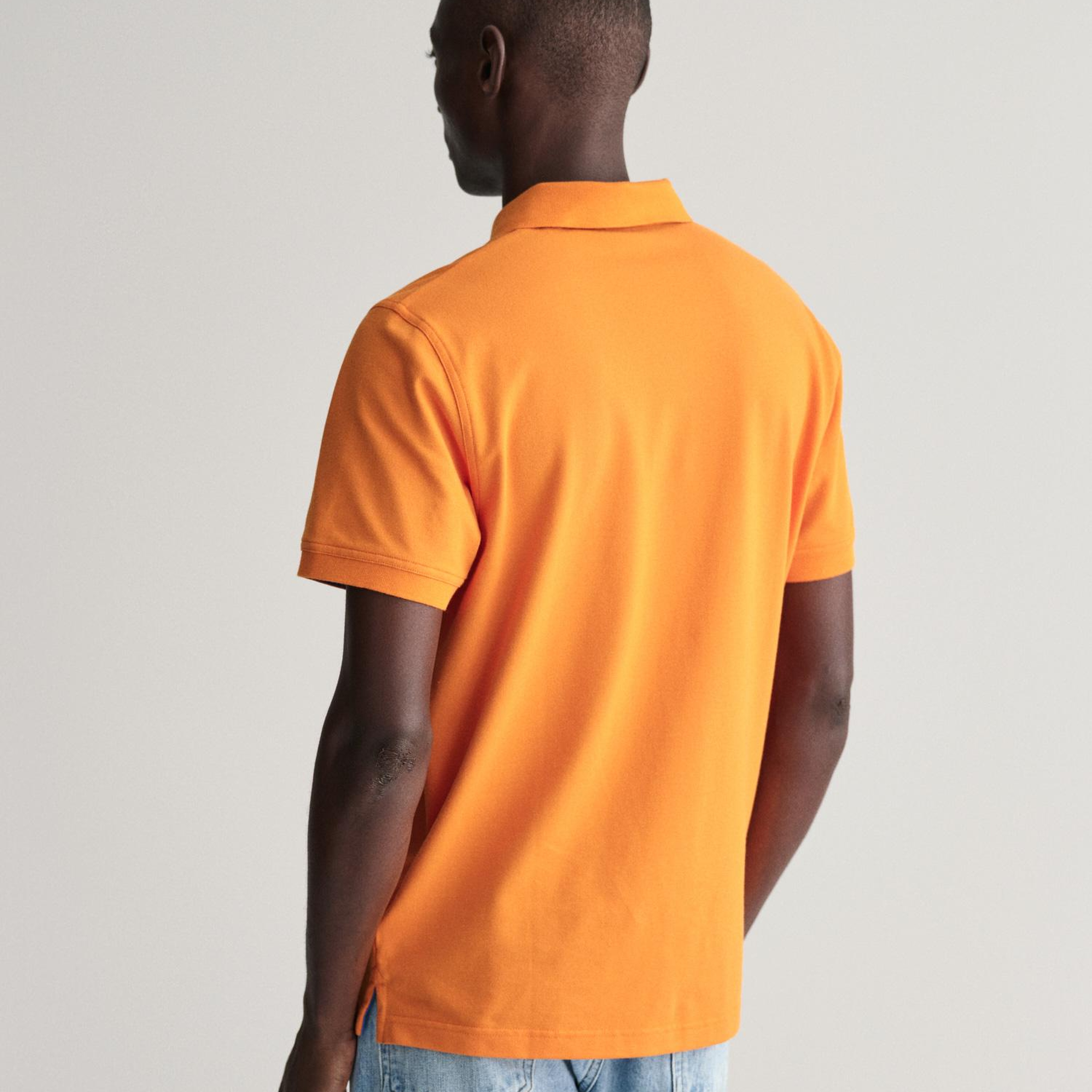 GANT Erkek Turuncu Regular Fit Polo
