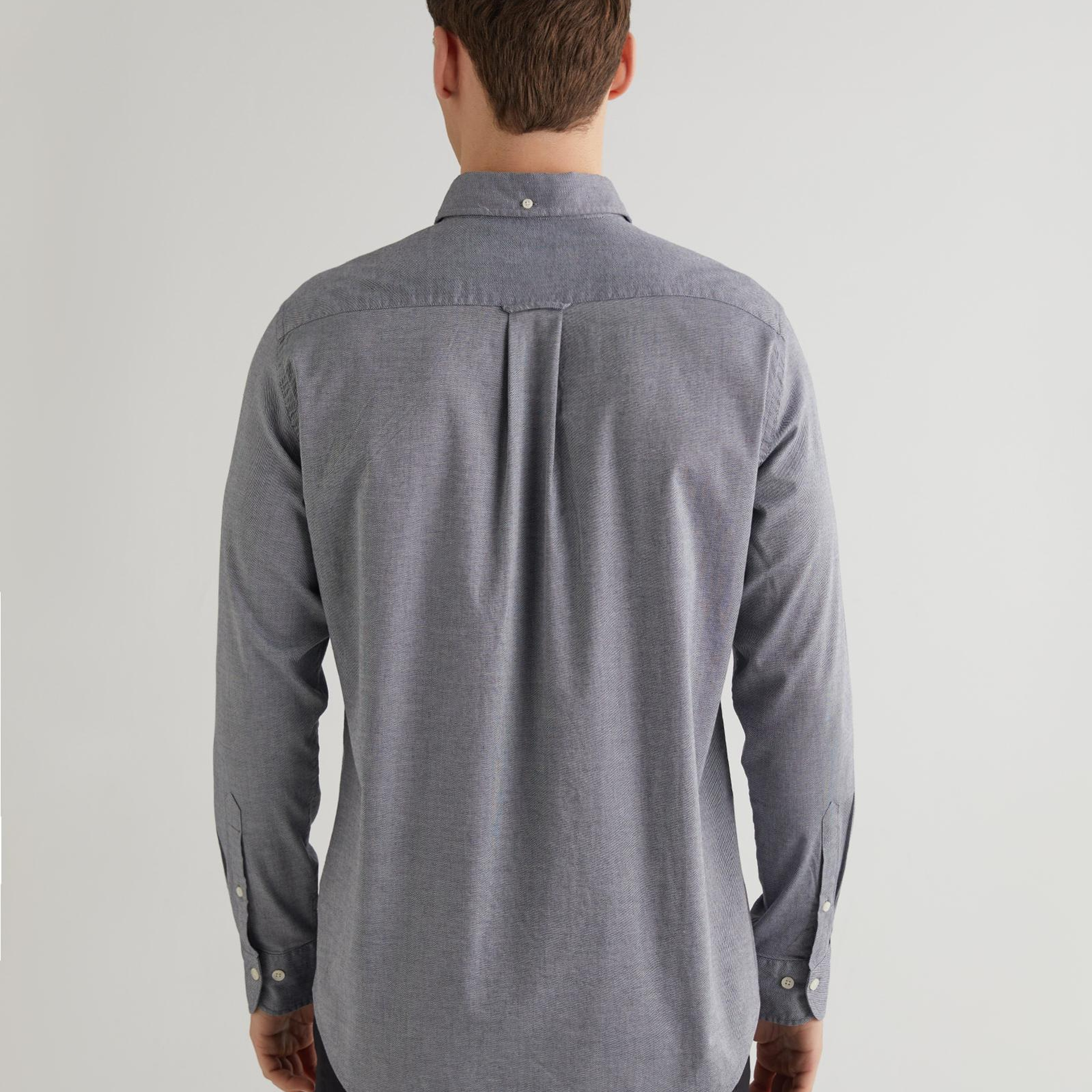 GANT Erkek Gri Regular Fit Düğmeli Yaka Gömlek