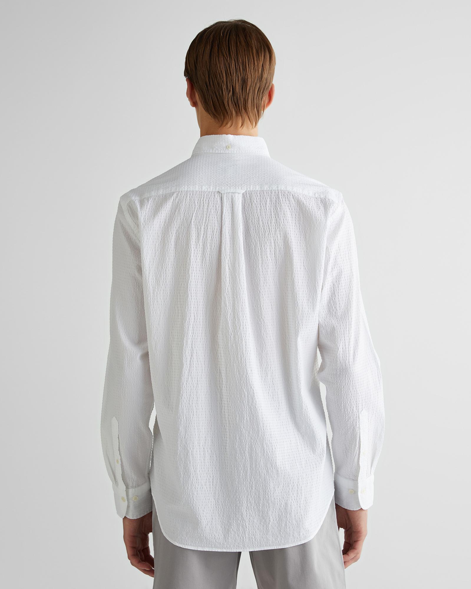 GANT Erkek Beyaz Regular Fit Düğmeli Yaka Gömlek