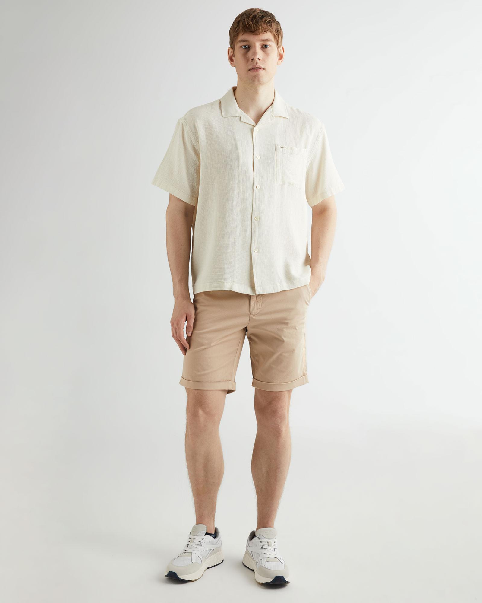 GANT Erkek Bej Regular Fit Klasik Yaka Gömlek