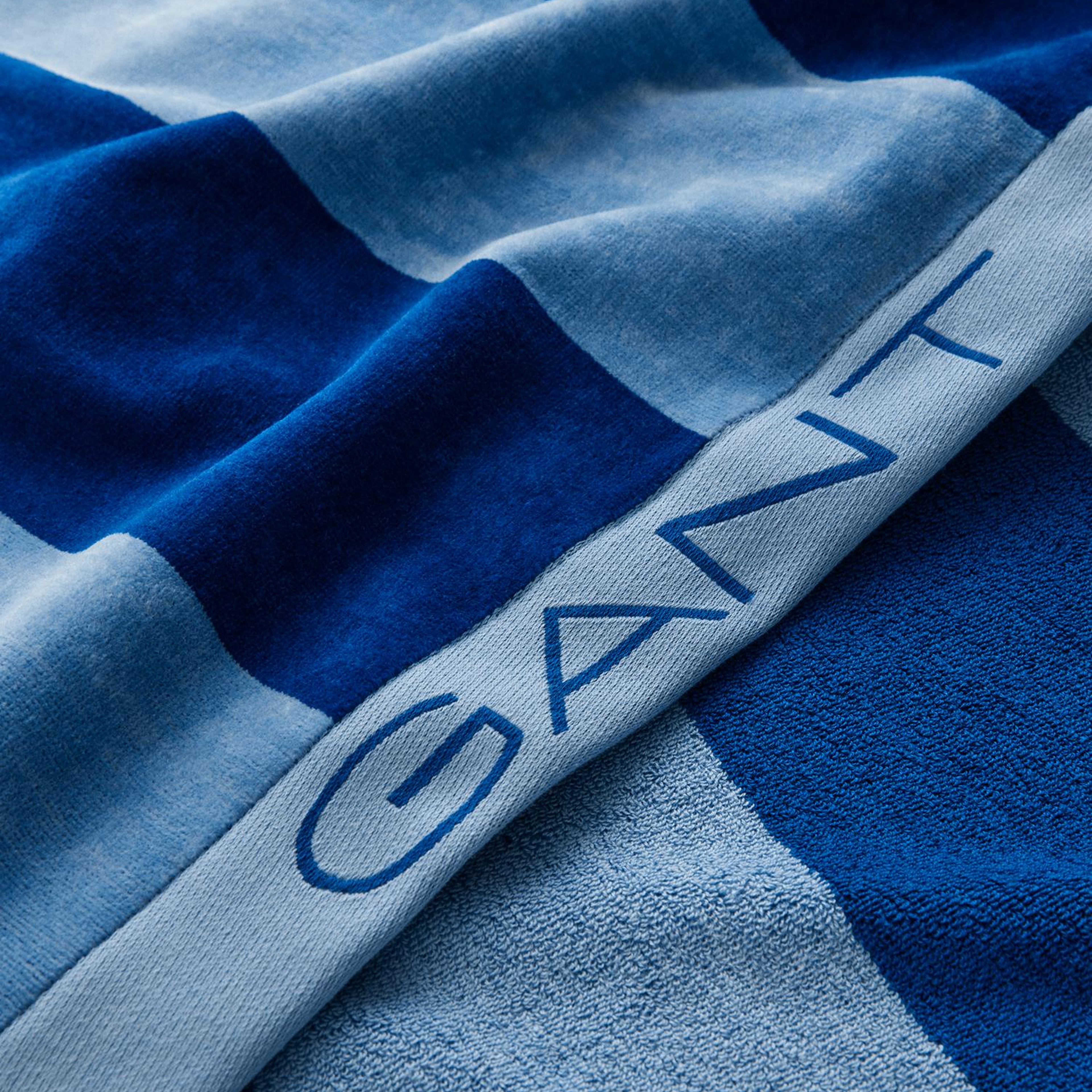 GANT Unisex Mavi Çizgili Havlu