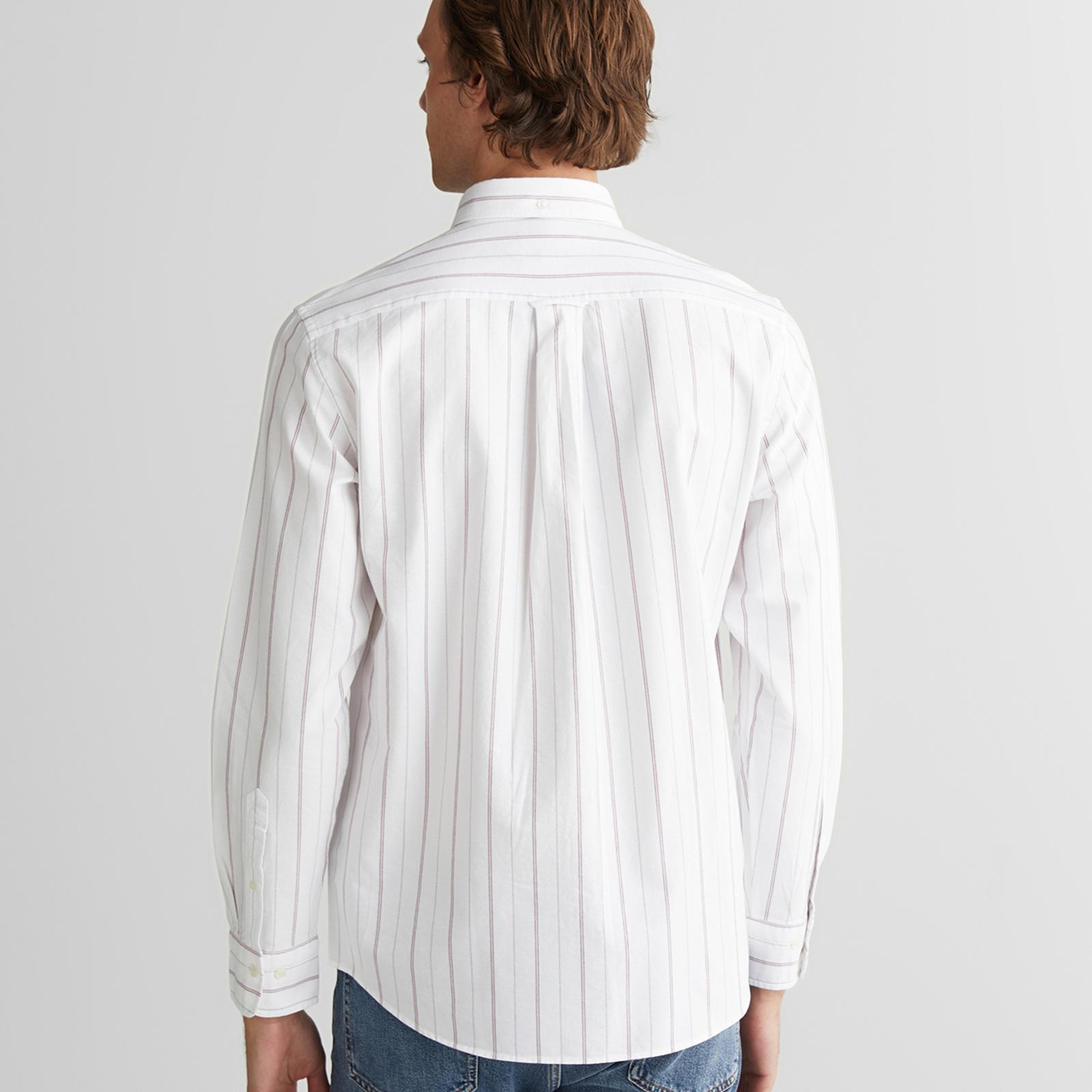 GANT Erkek Beyaz Regular Fit Düğmeli Gömlek