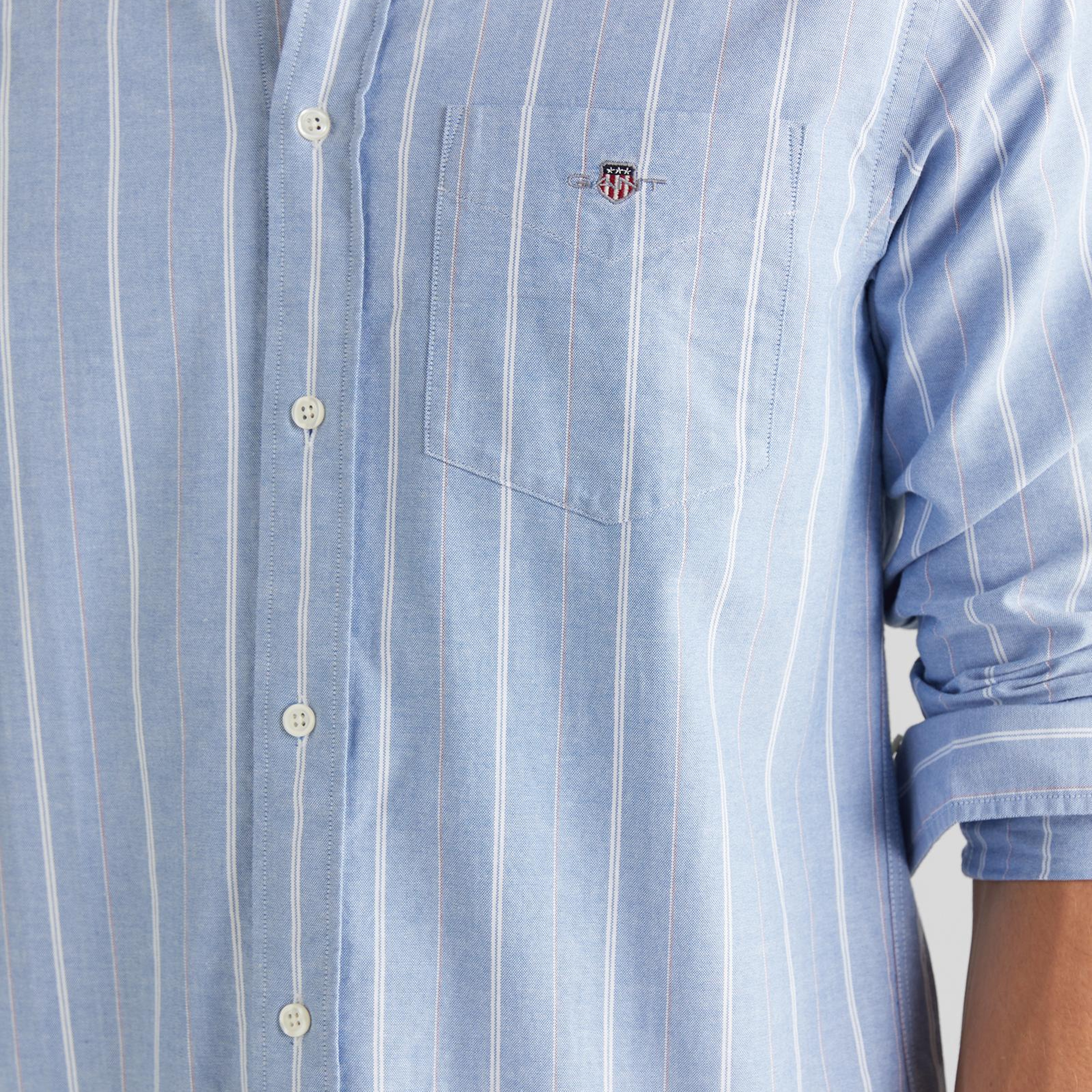 GANT Erkek Mavi Regular Fit Düğmeli Gömlek