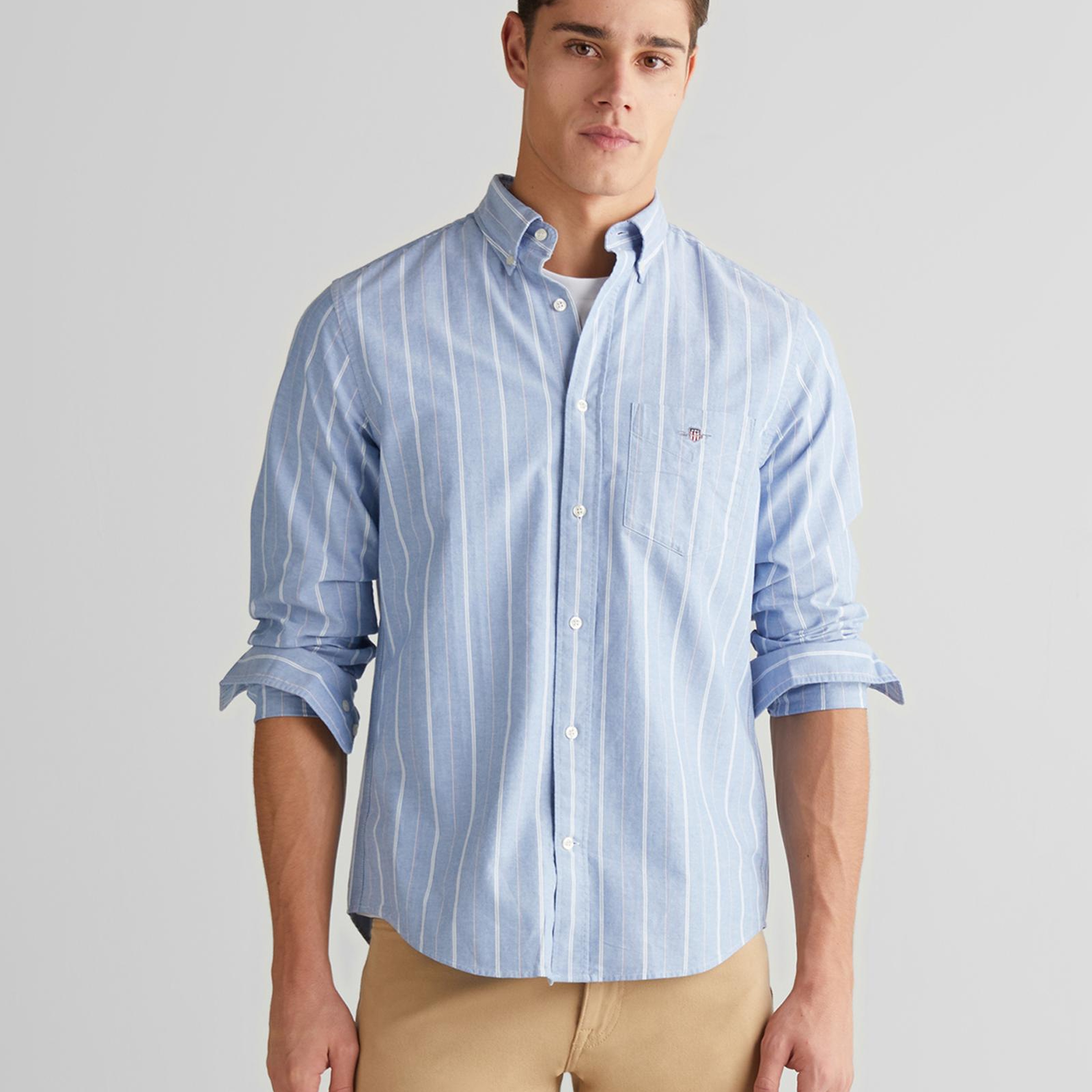 GANT Erkek Mavi Regular Fit Düğmeli Gömlek