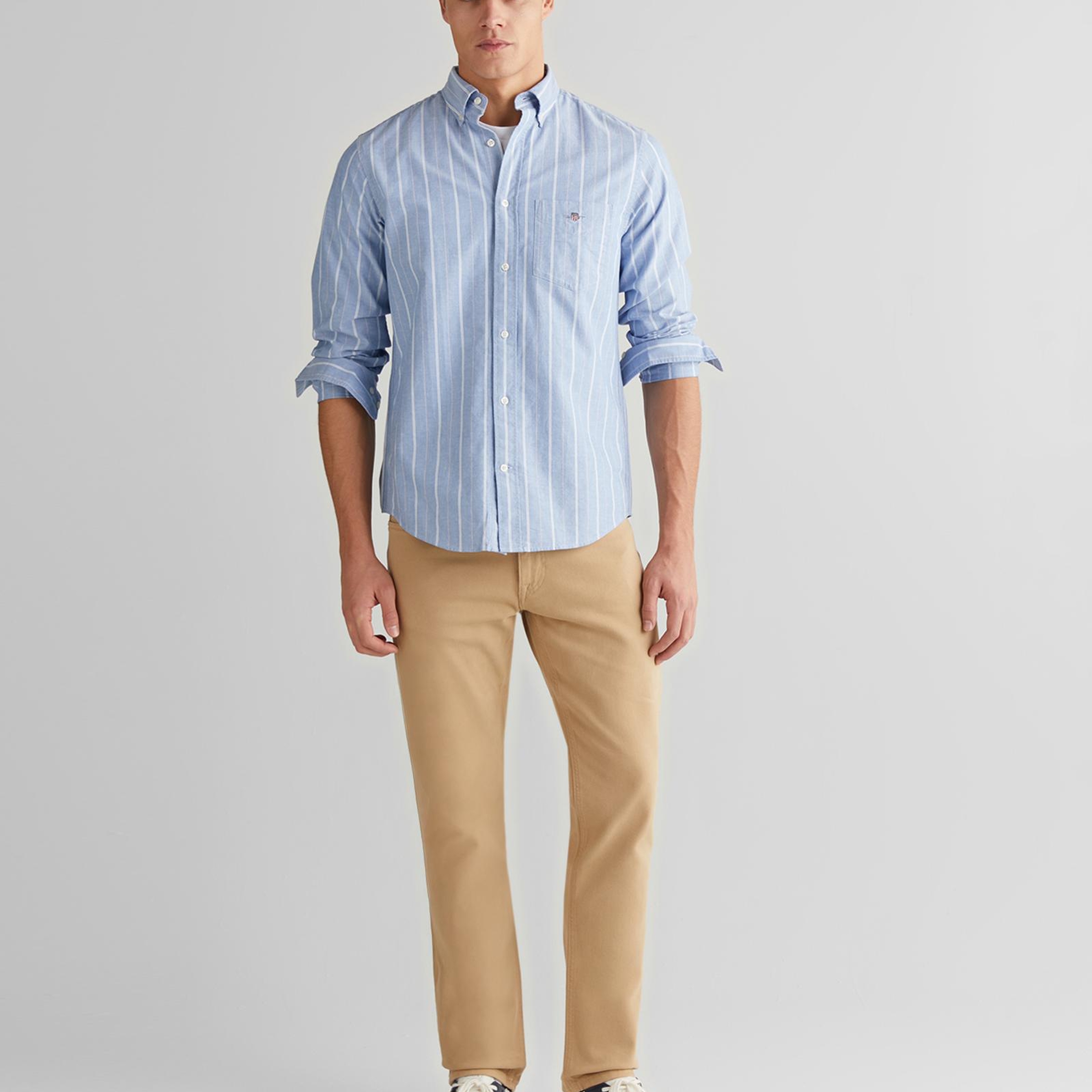 GANT Erkek Mavi Regular Fit Düğmeli Gömlek