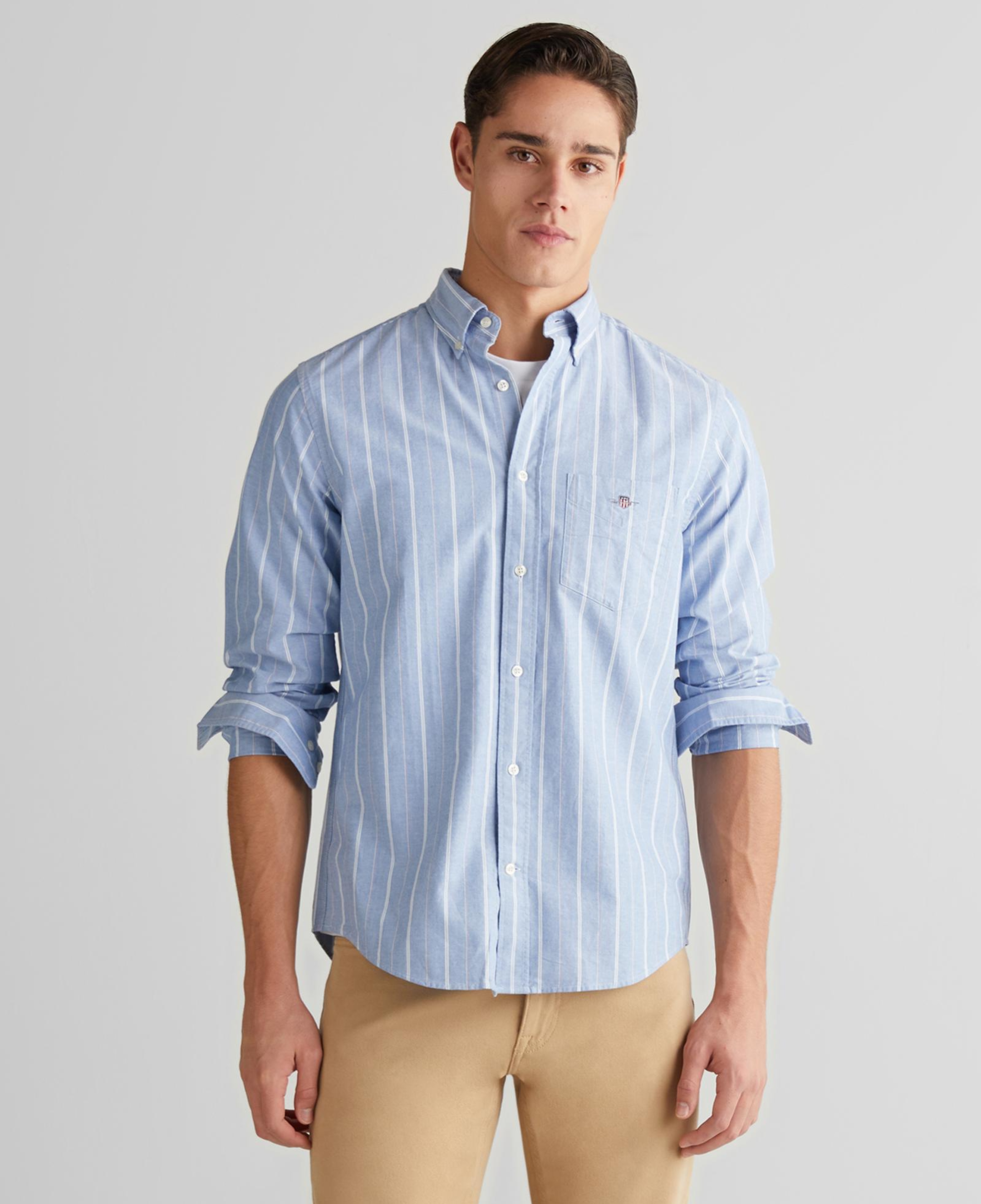 GANT Erkek Mavi Regular Fit Düğmeli Gömlek