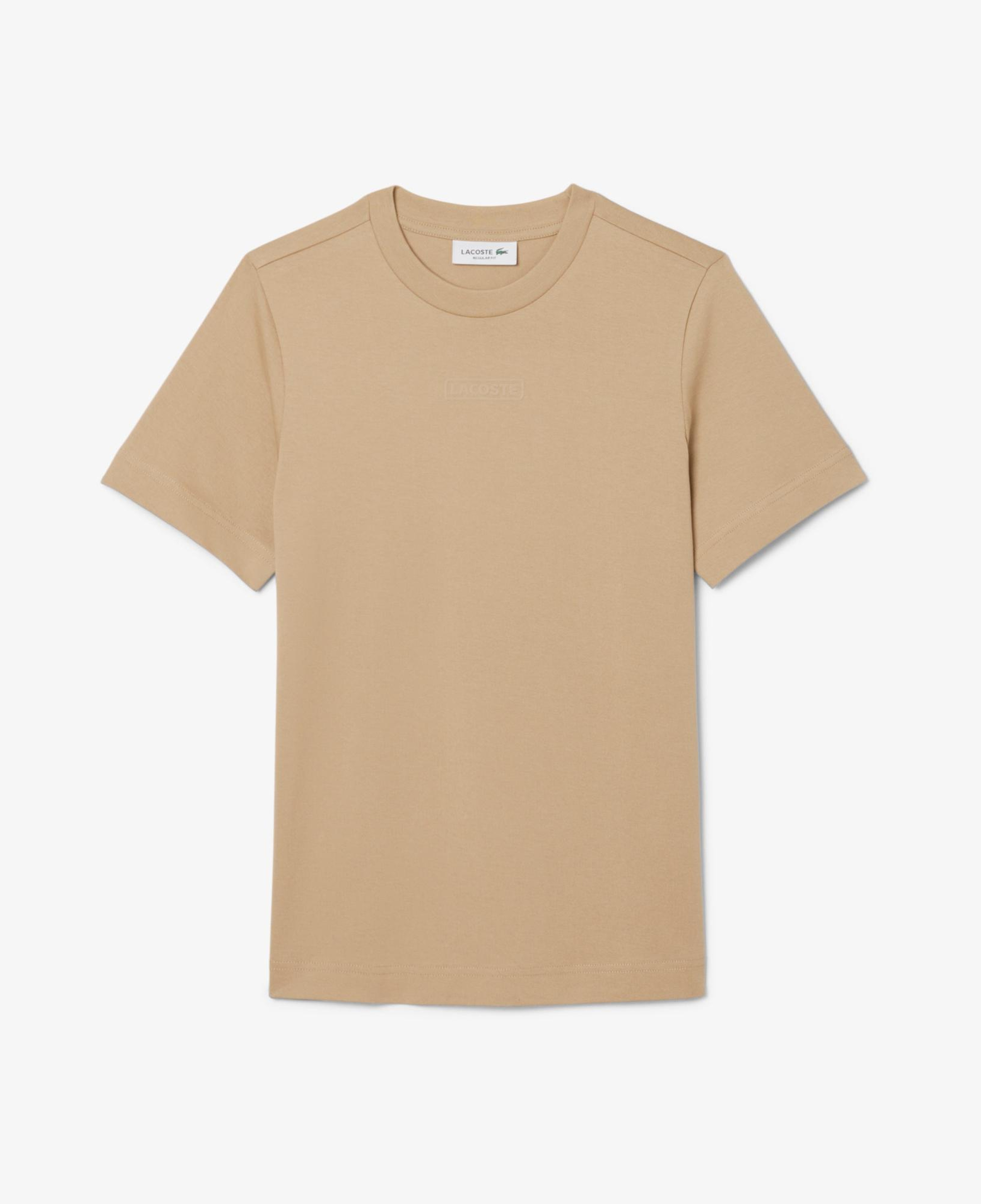 Lacoste Print Cotton Kadın Bej T-Shirt