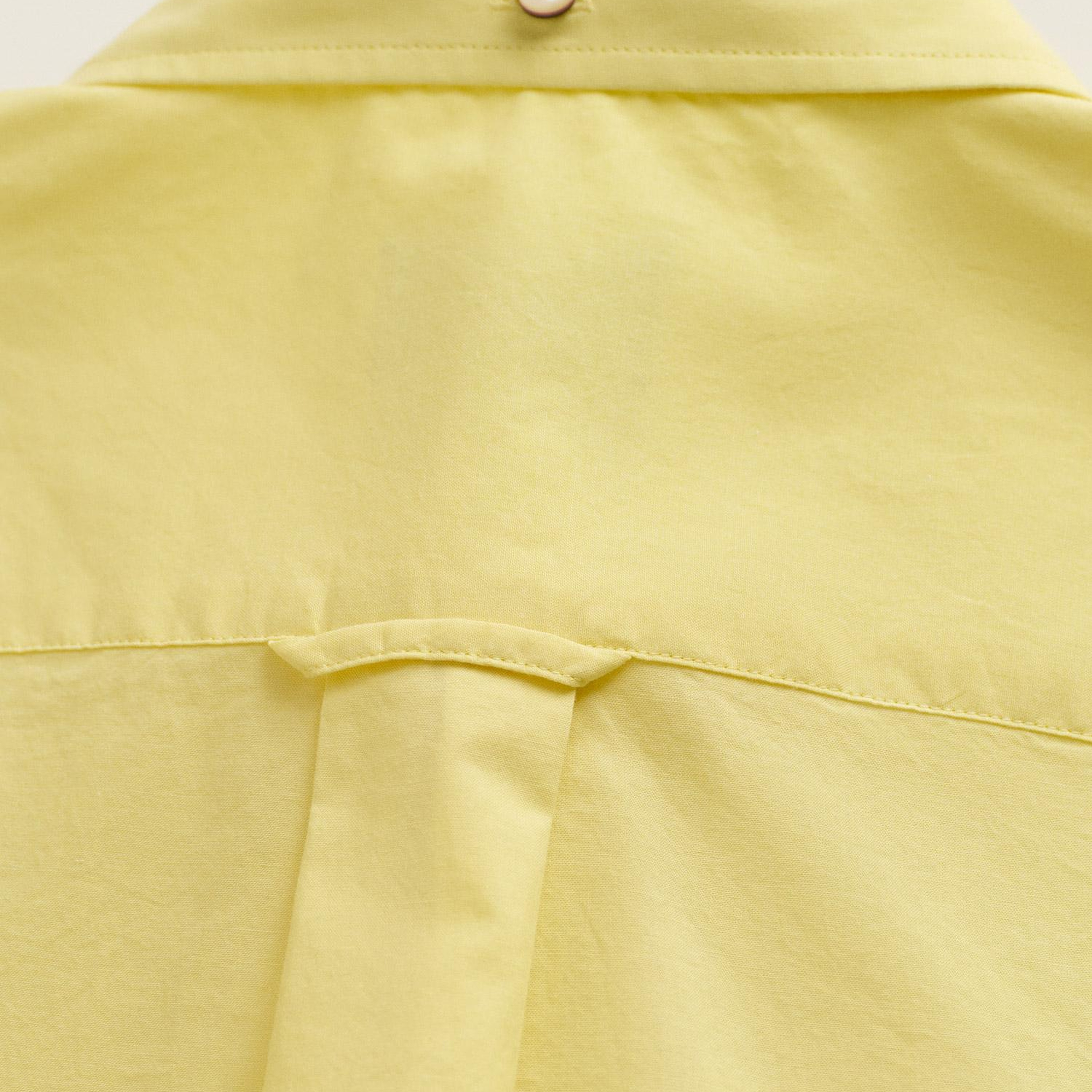 GANT Erkek Sarı Regular Fit Düğmeli Yaka Broadcloth Gömlek