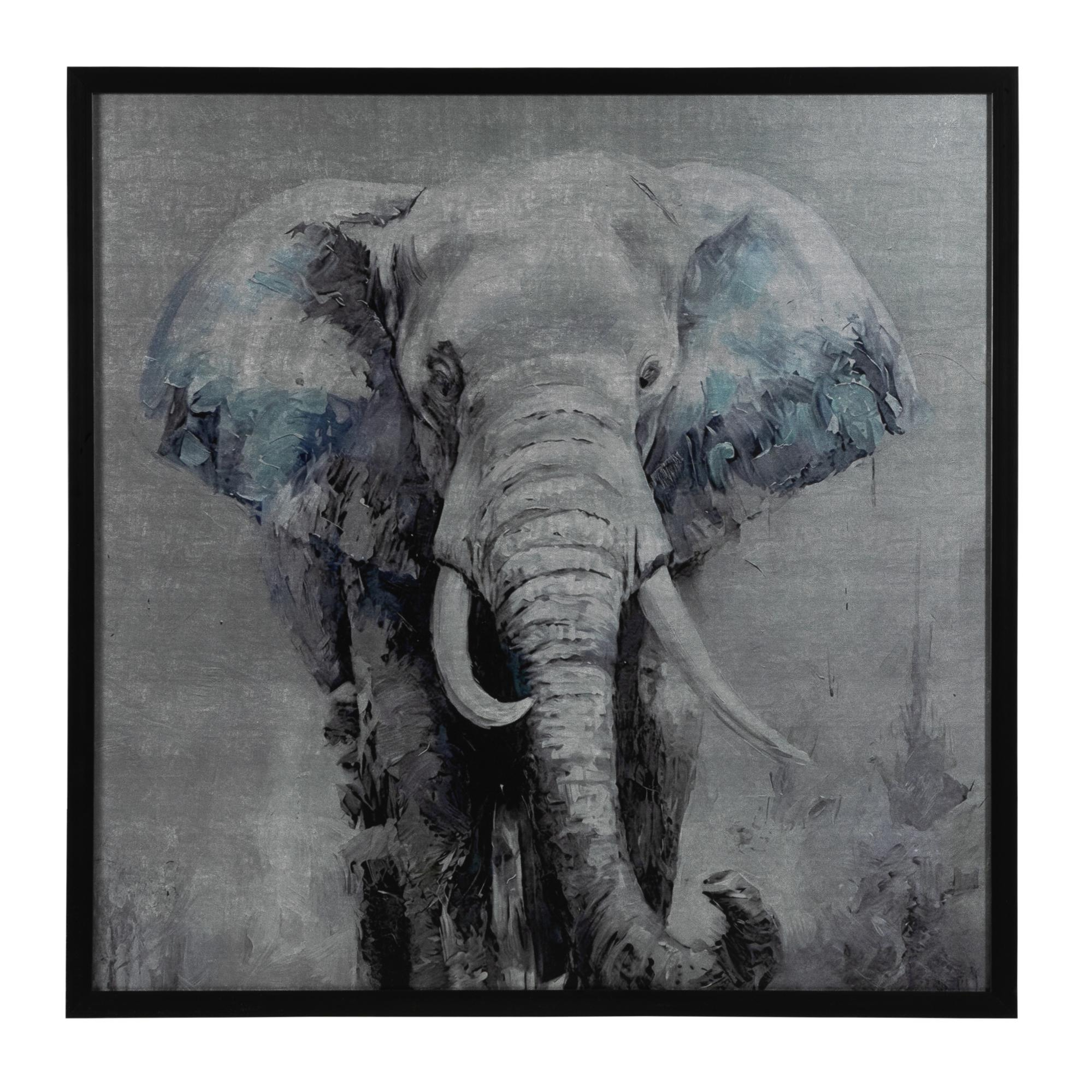 ELEPHAS ÇERÇEVELİ TABLO 100X100 CM