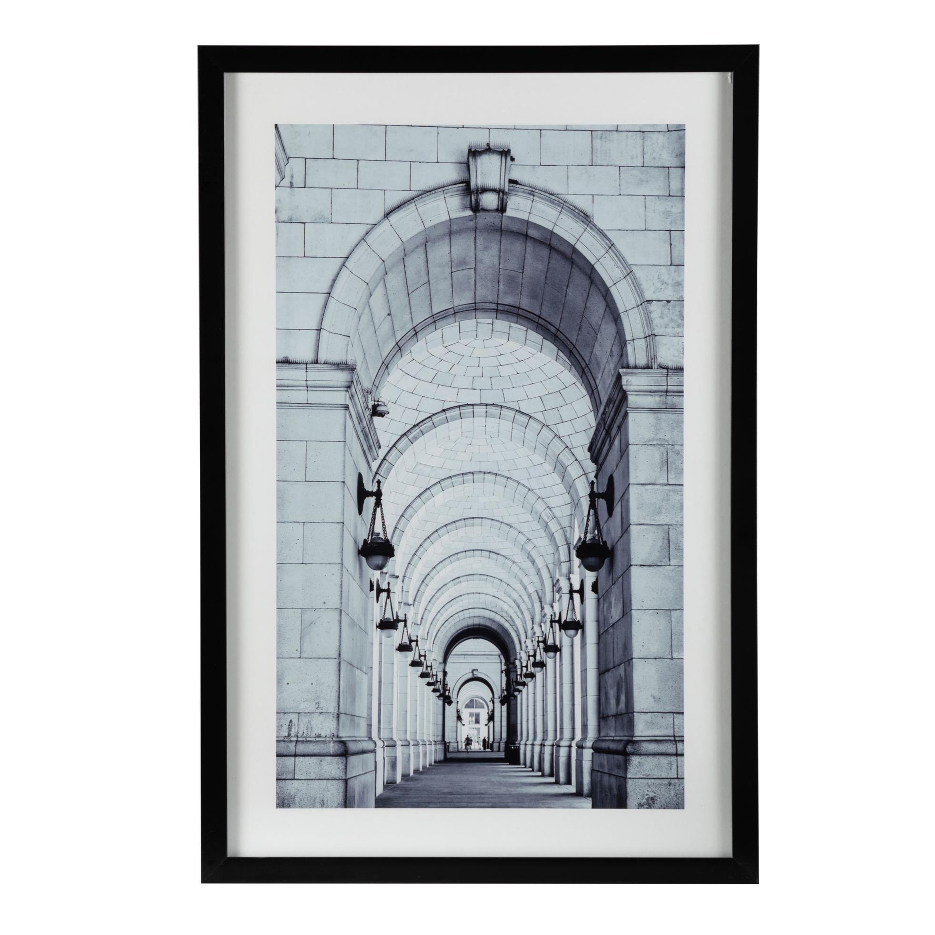 UNION STATION ÇERÇEVELİ CAM TABLO 60X90CM