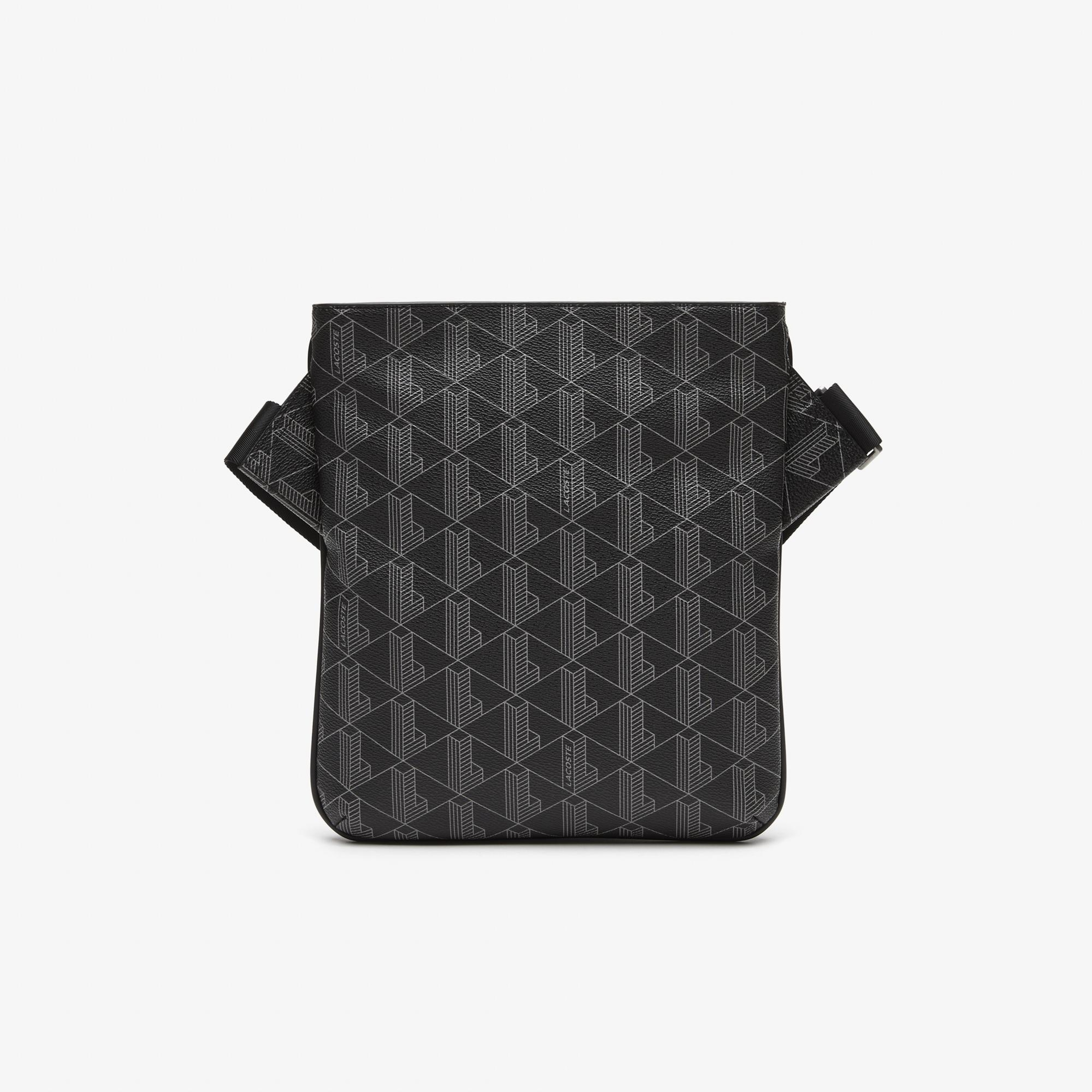 The Blend Erkek Monogram Siyah Postacı Çantası