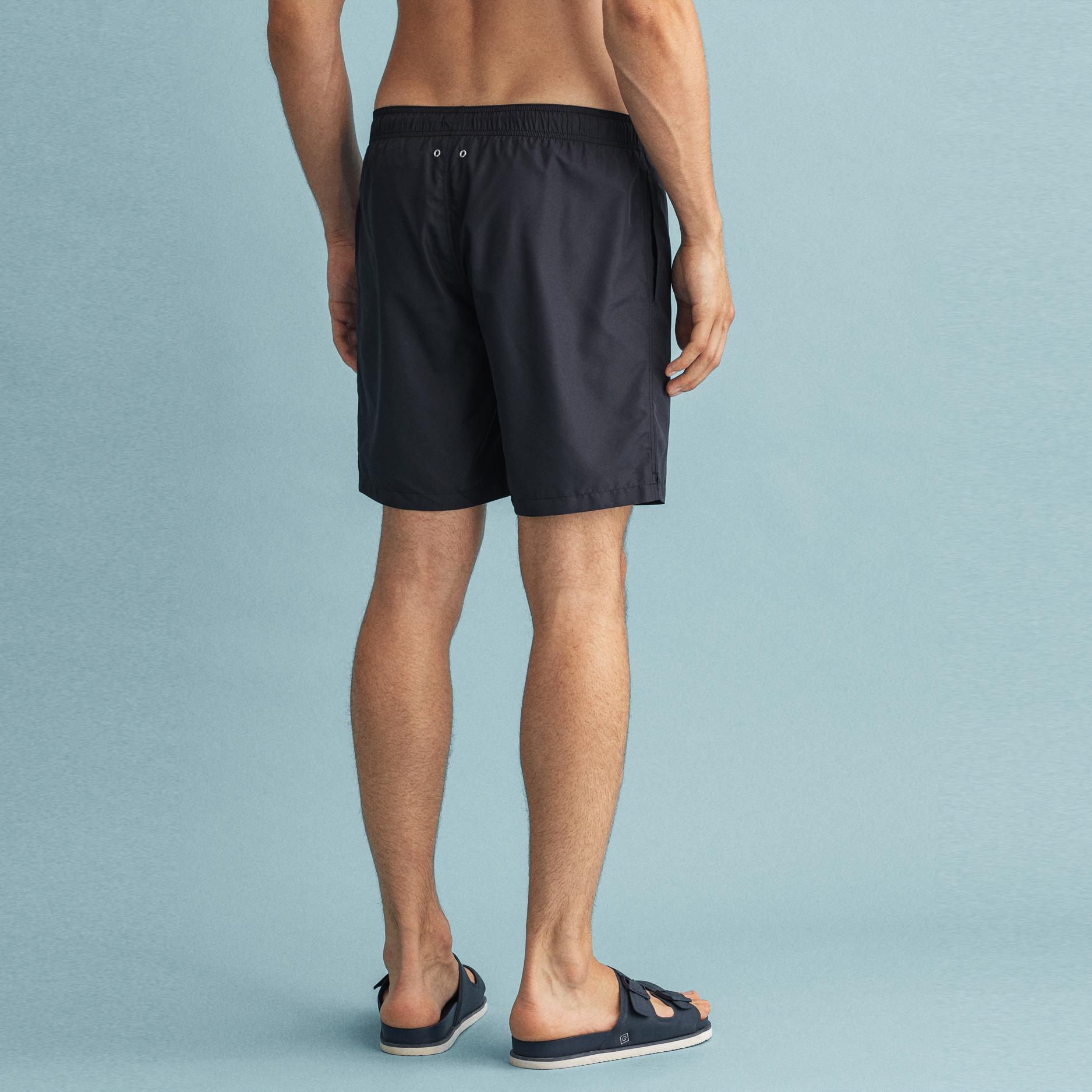 Gant Erkek Siyah Logolu Mayo Şort