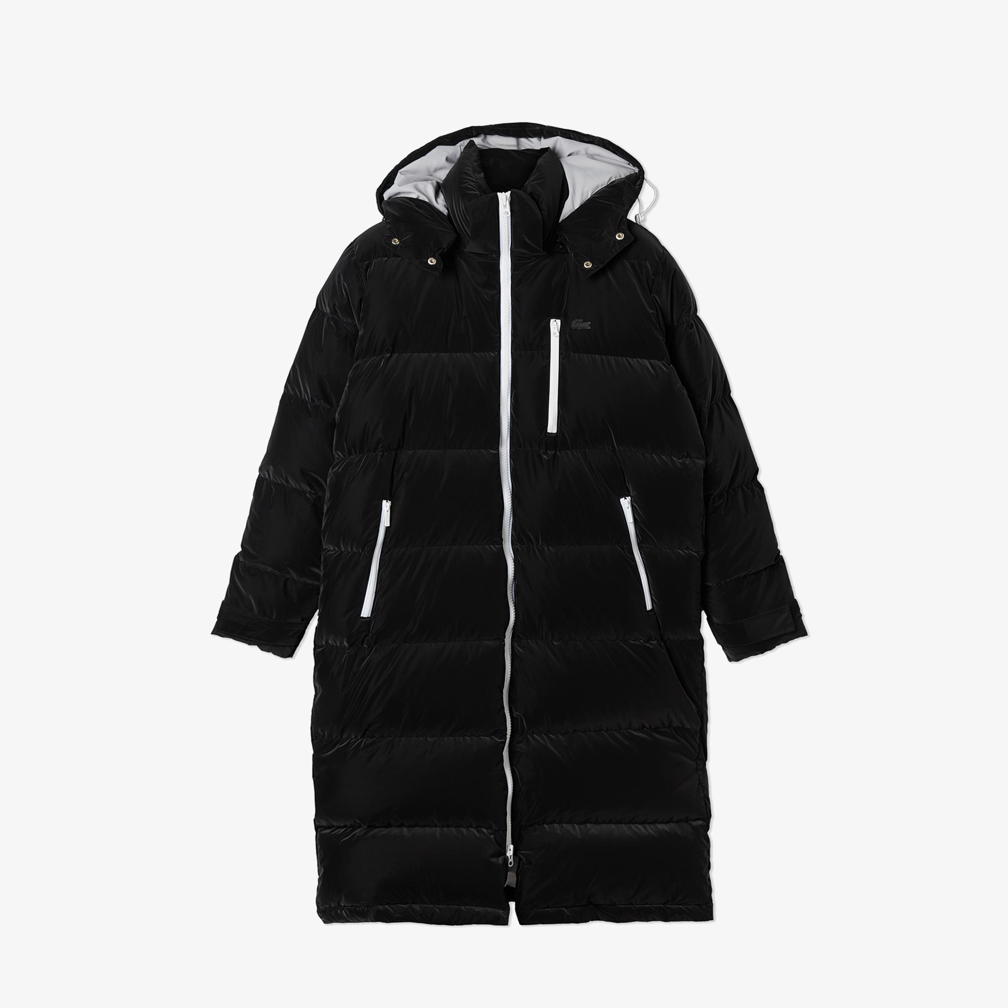 Kadın Kapüşonlu Kapitone Siyah Mont