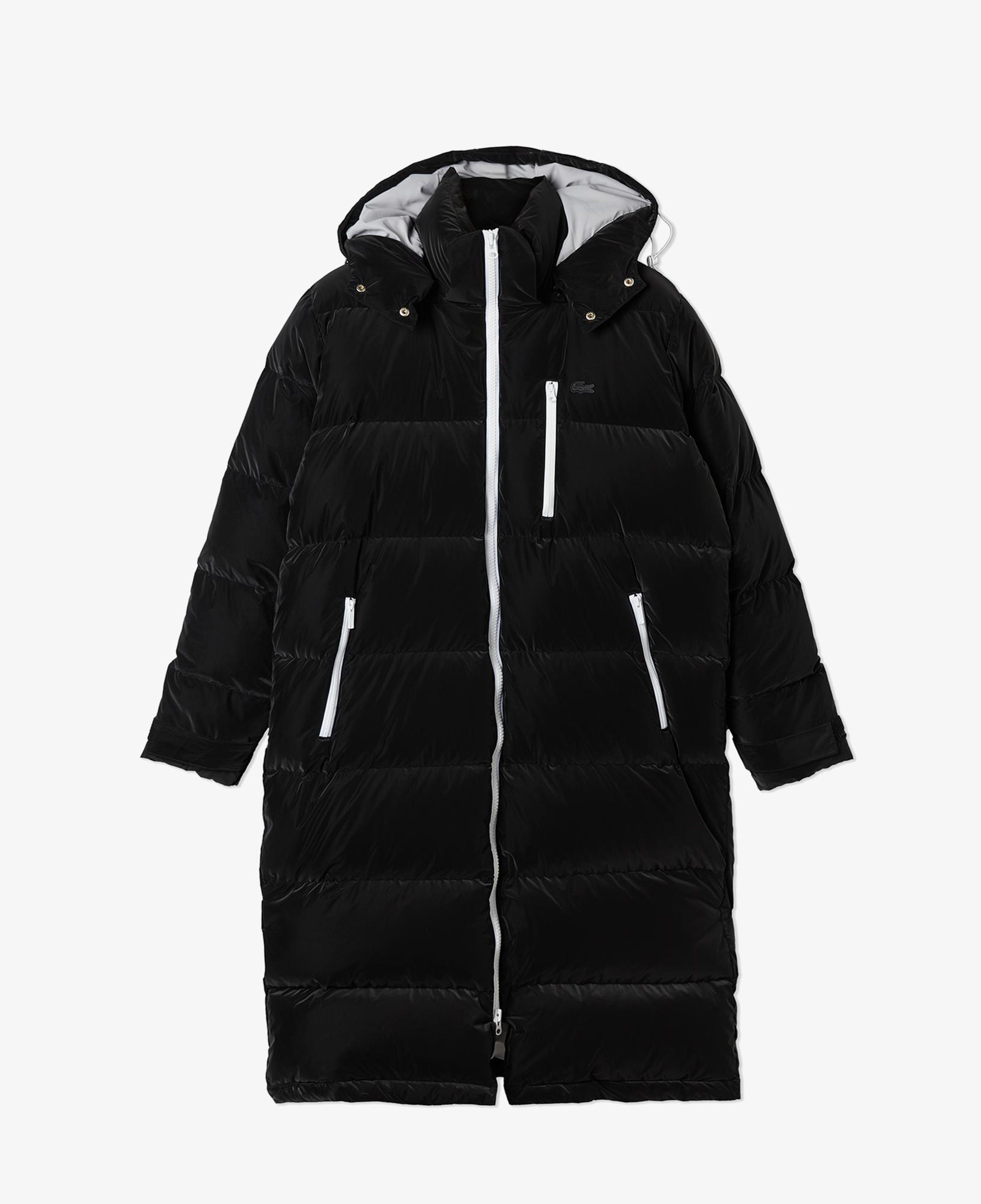 Kadın Kapüşonlu Kapitone Siyah Mont