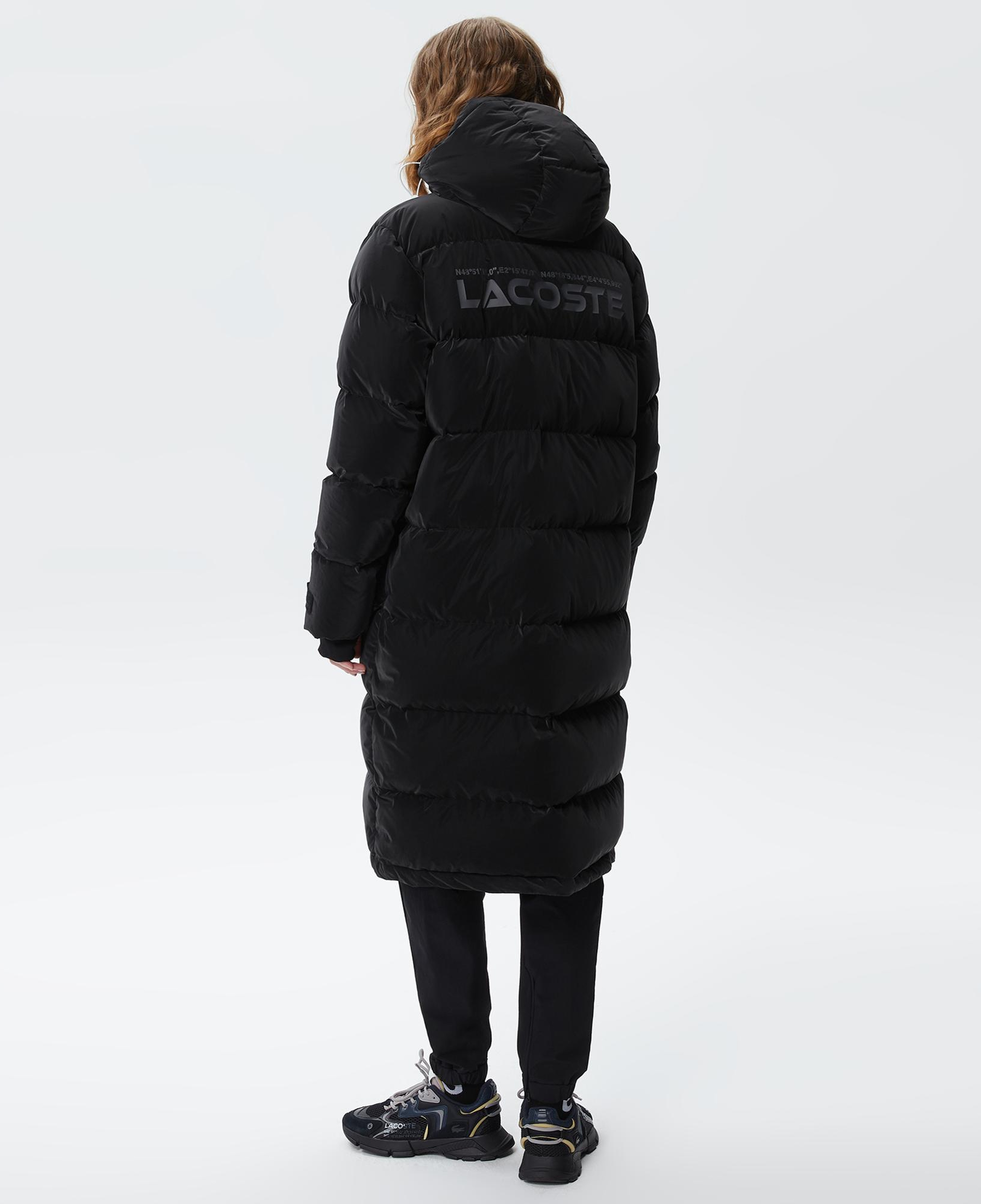 Kadın Kapüşonlu Kapitone Siyah Mont