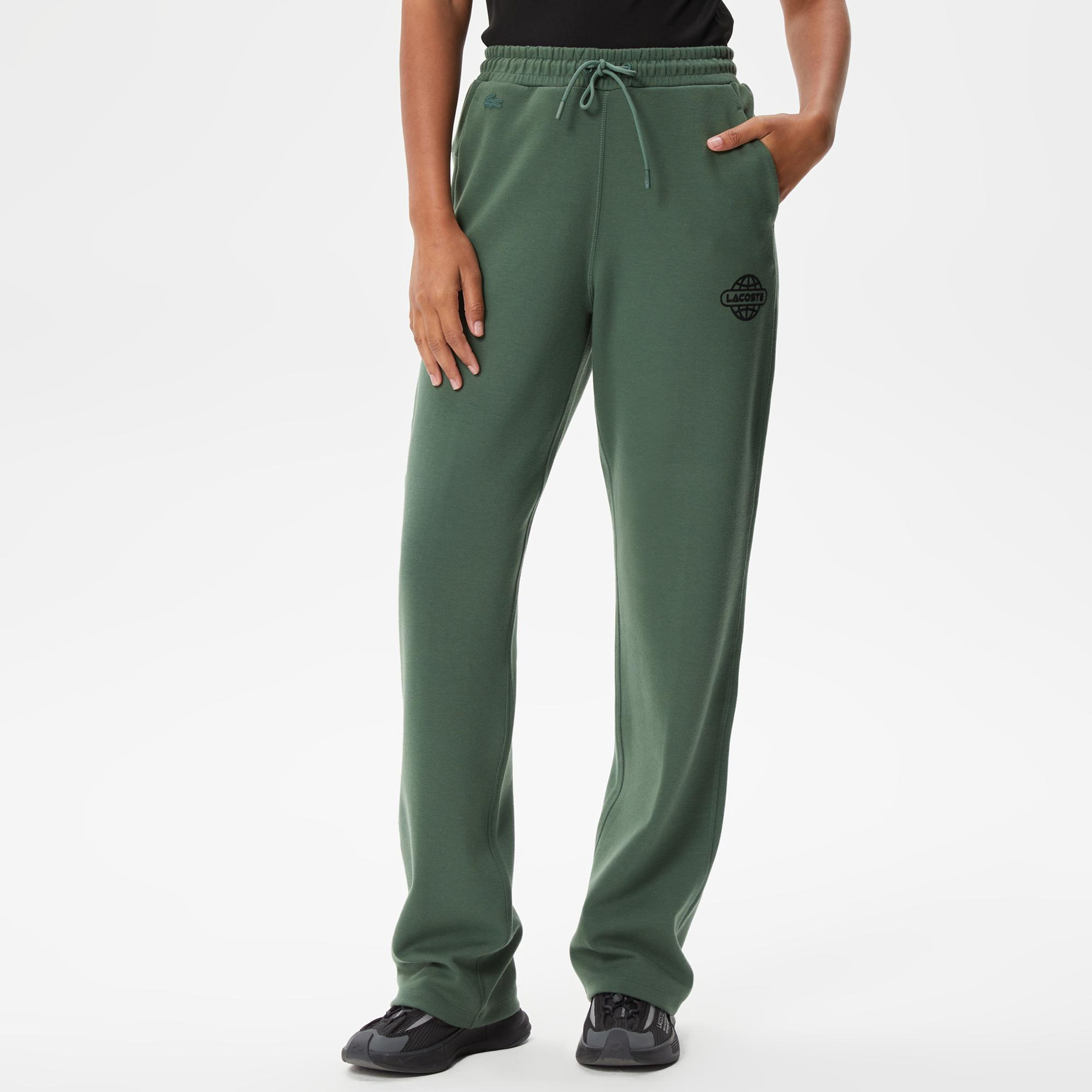 Kadın İspanyol Paça Yeşil Eşofman Altı