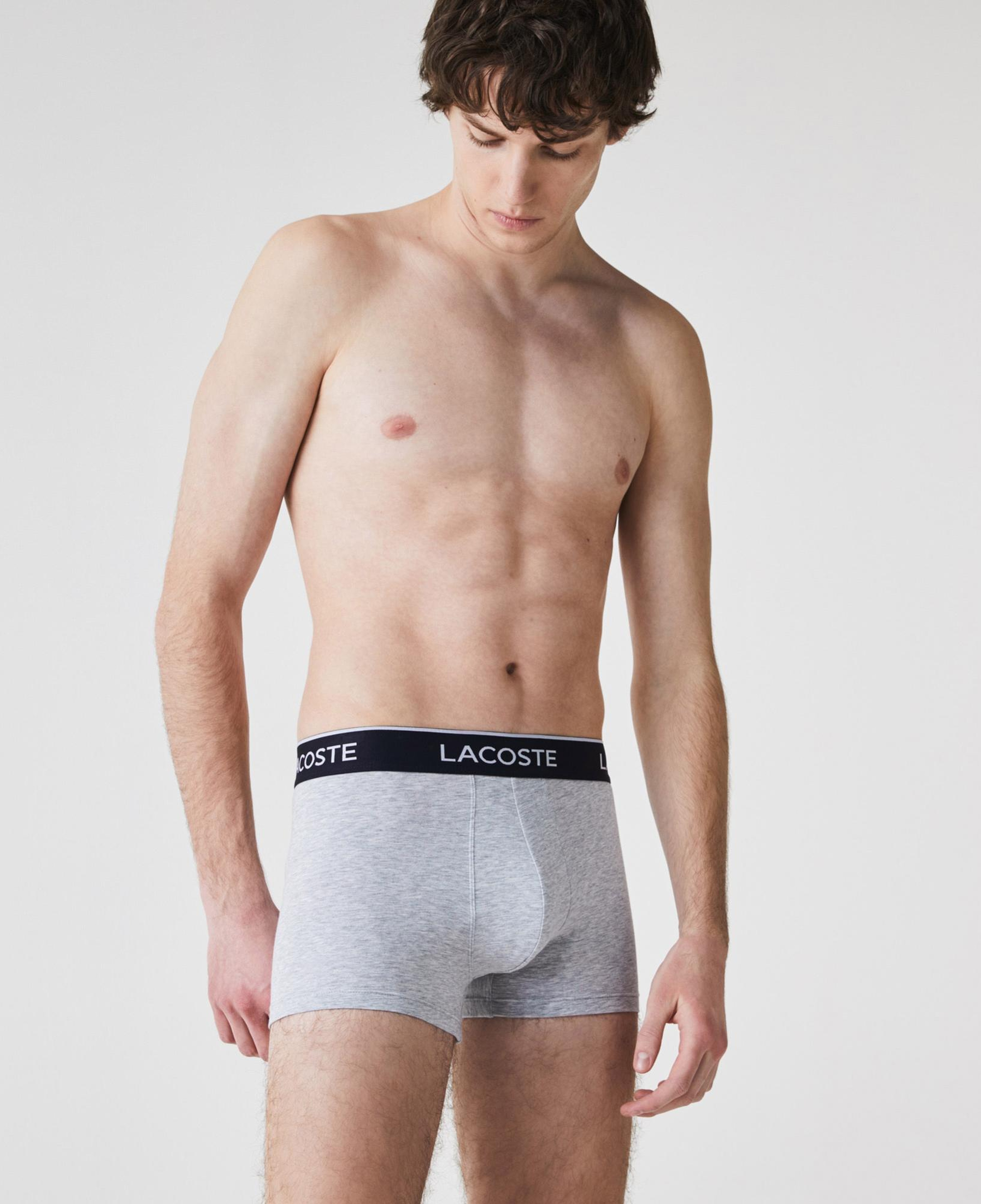 Lacoste Erkek 3'lü Gri Boxer