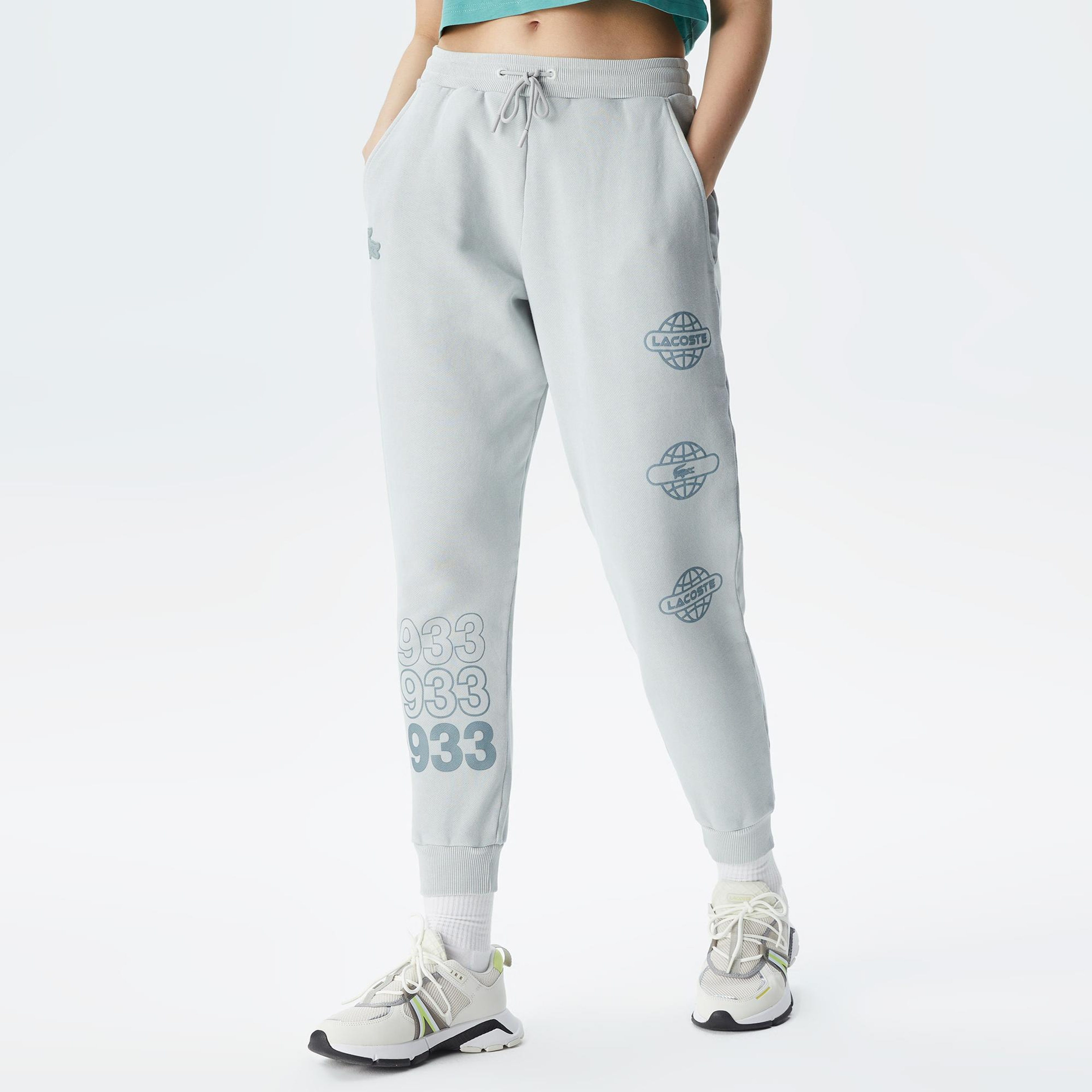 Lacoste House of SuperStep X Lacoste Kadın Gri Eşofman Altı