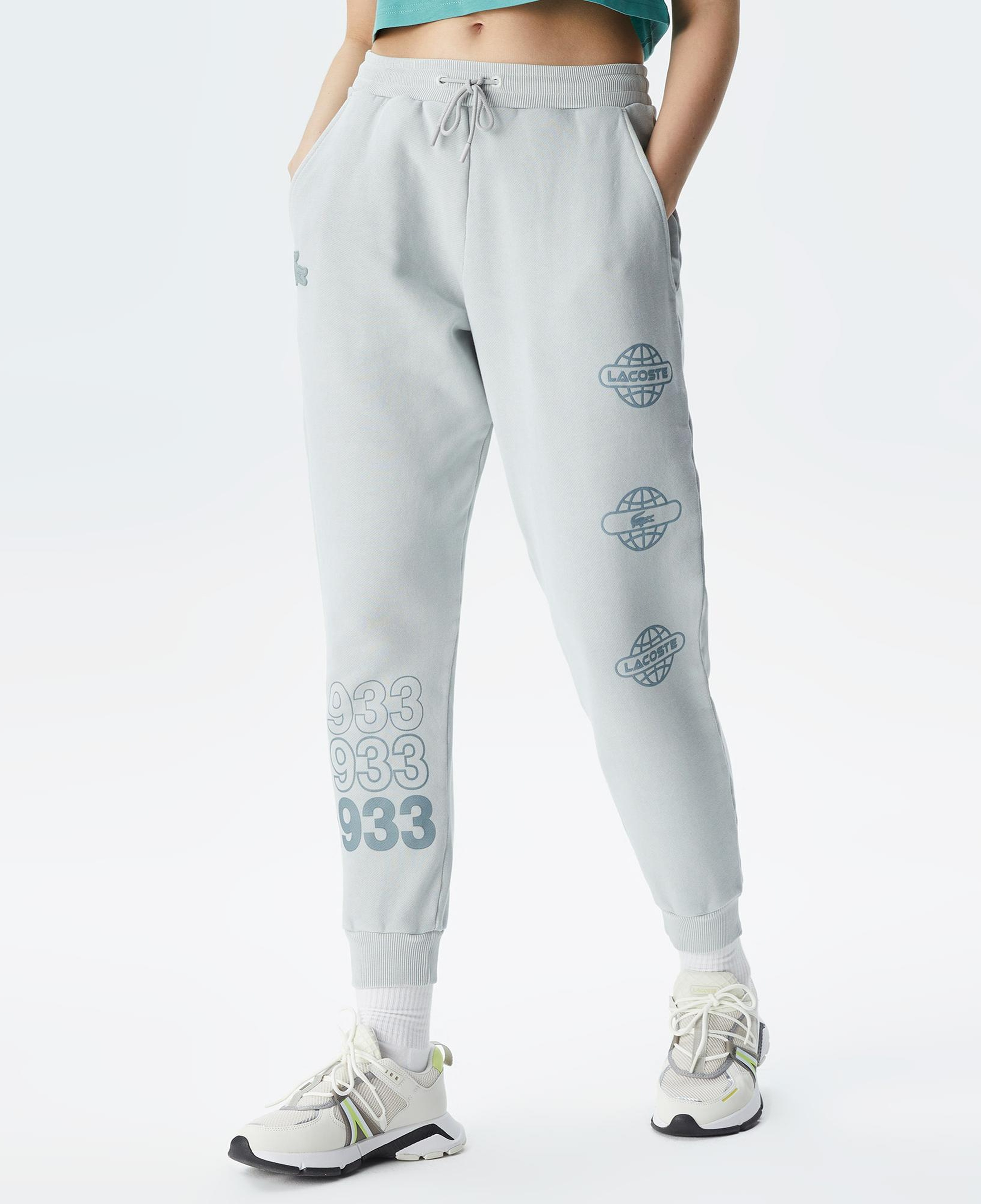 Lacoste House of SuperStep X Lacoste Kadın Gri Eşofman Altı