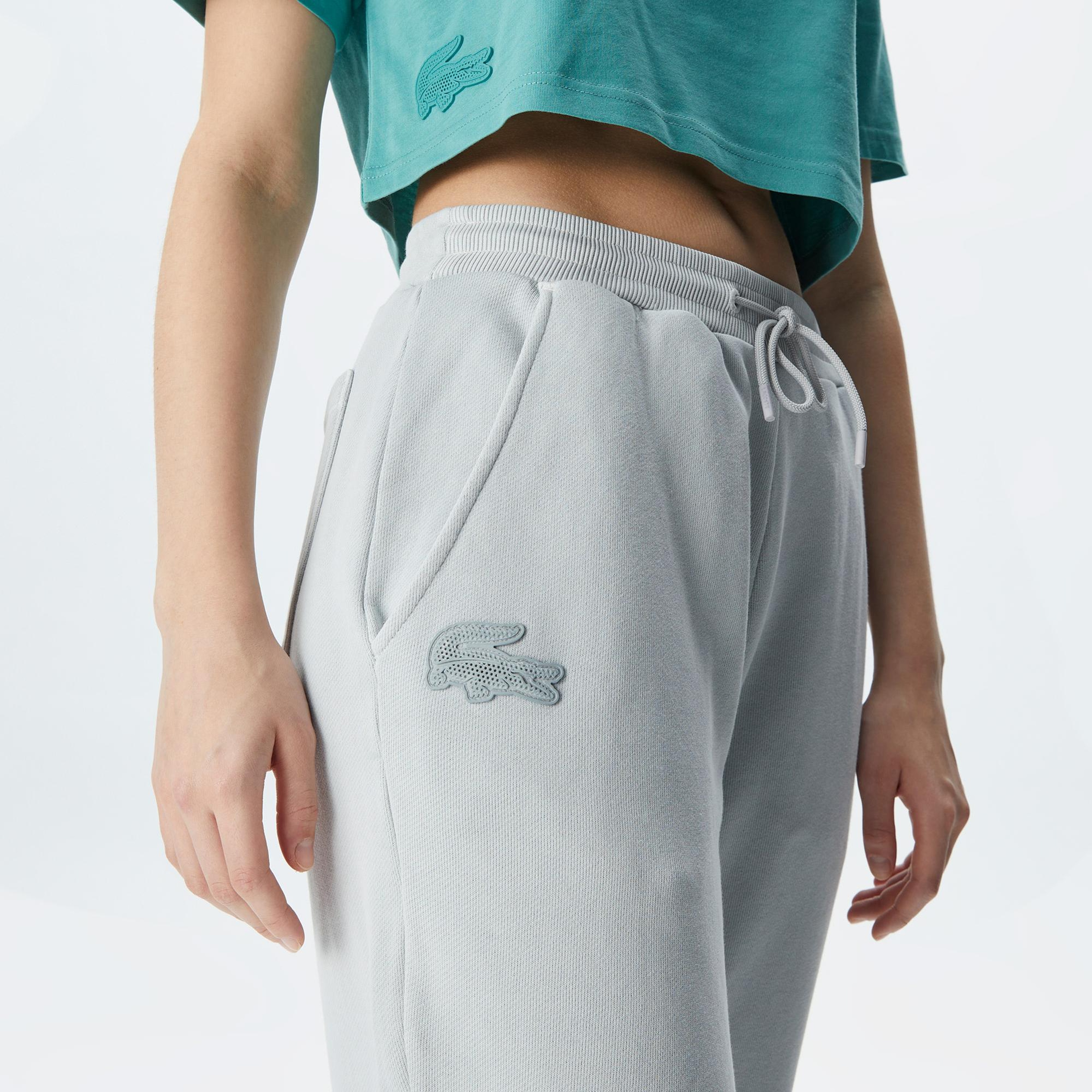 Lacoste House of SuperStep X Lacoste Kadın Gri Eşofman Altı