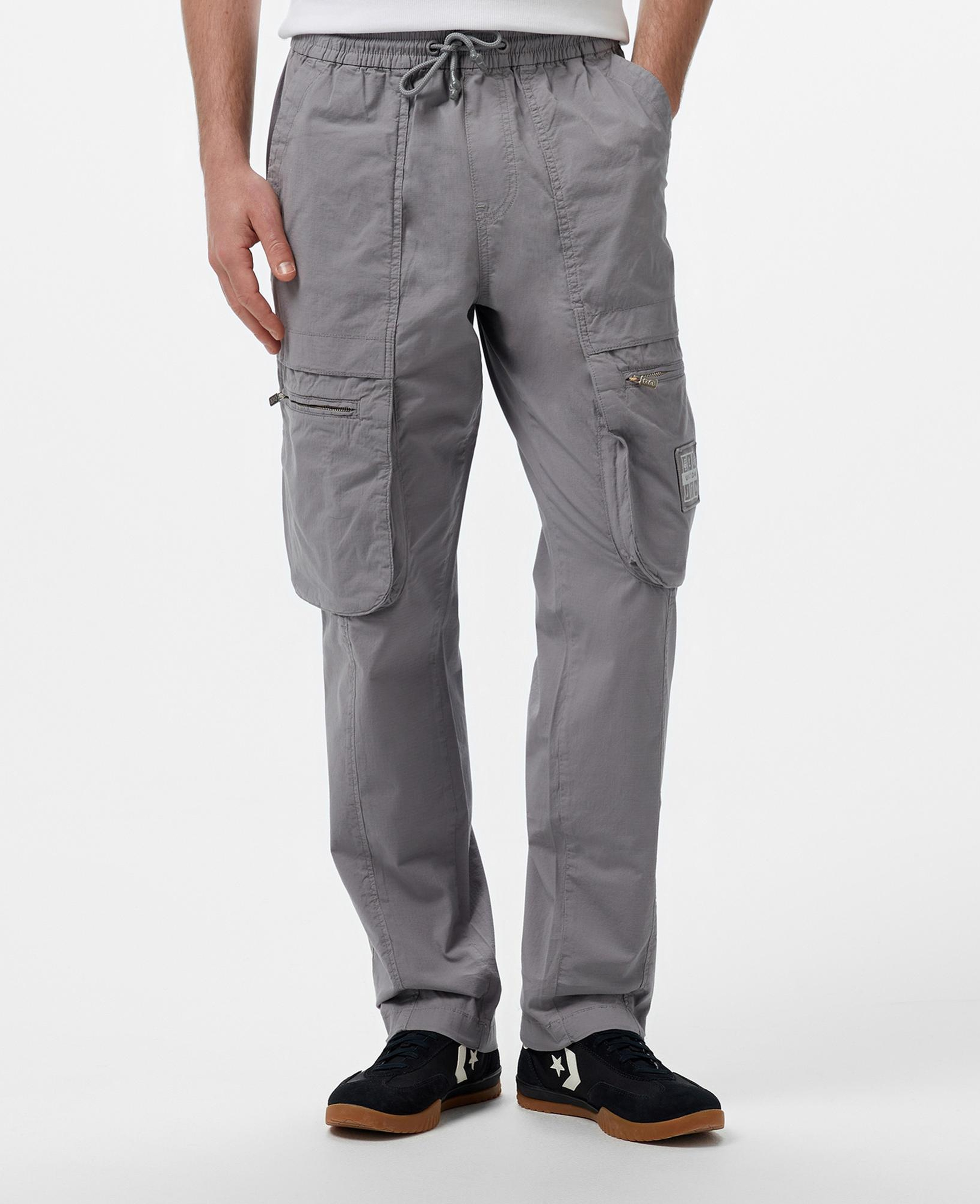 UNITED4 Oversize Erkek Gri Pantolon