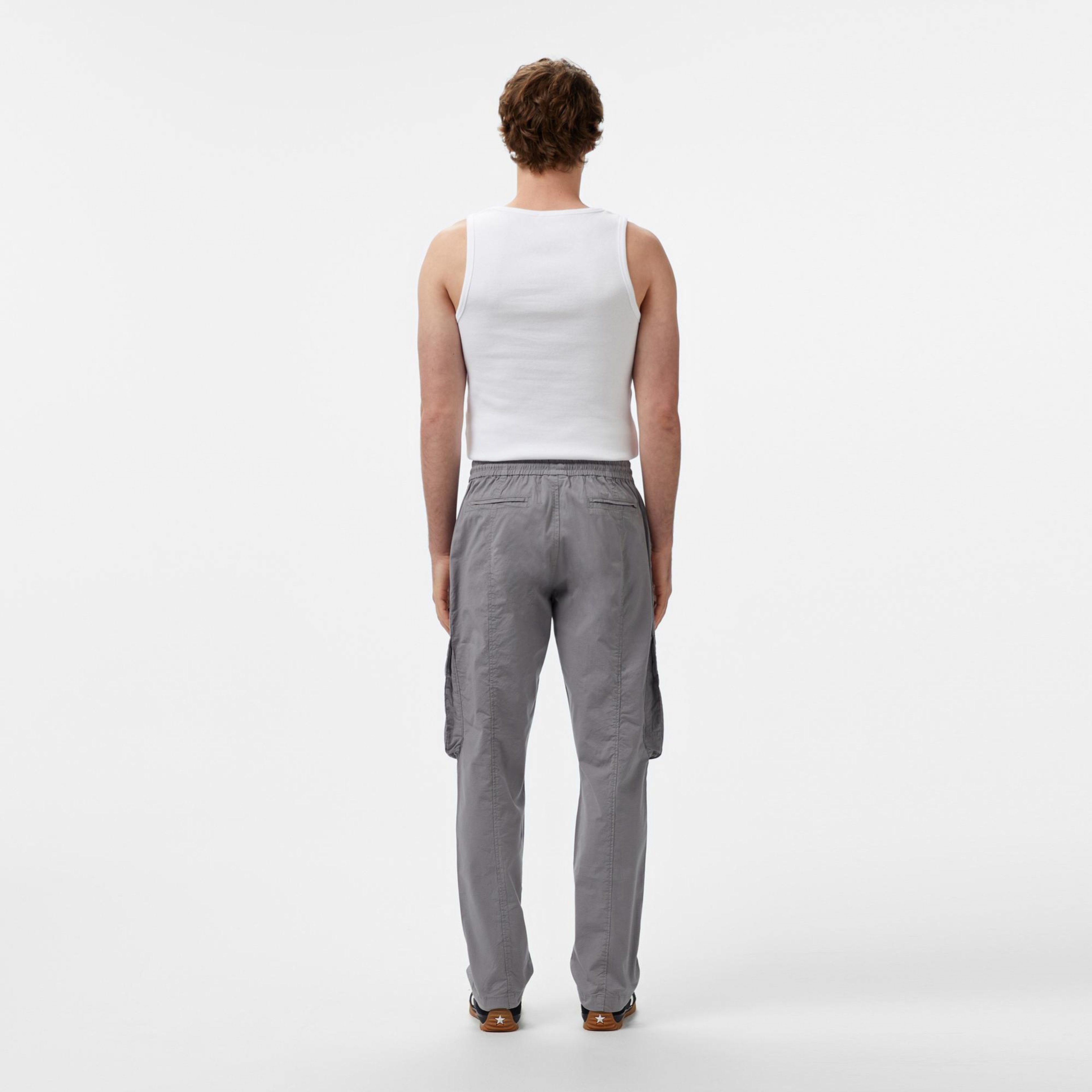 UNITED4 Oversize Erkek Gri Pantolon