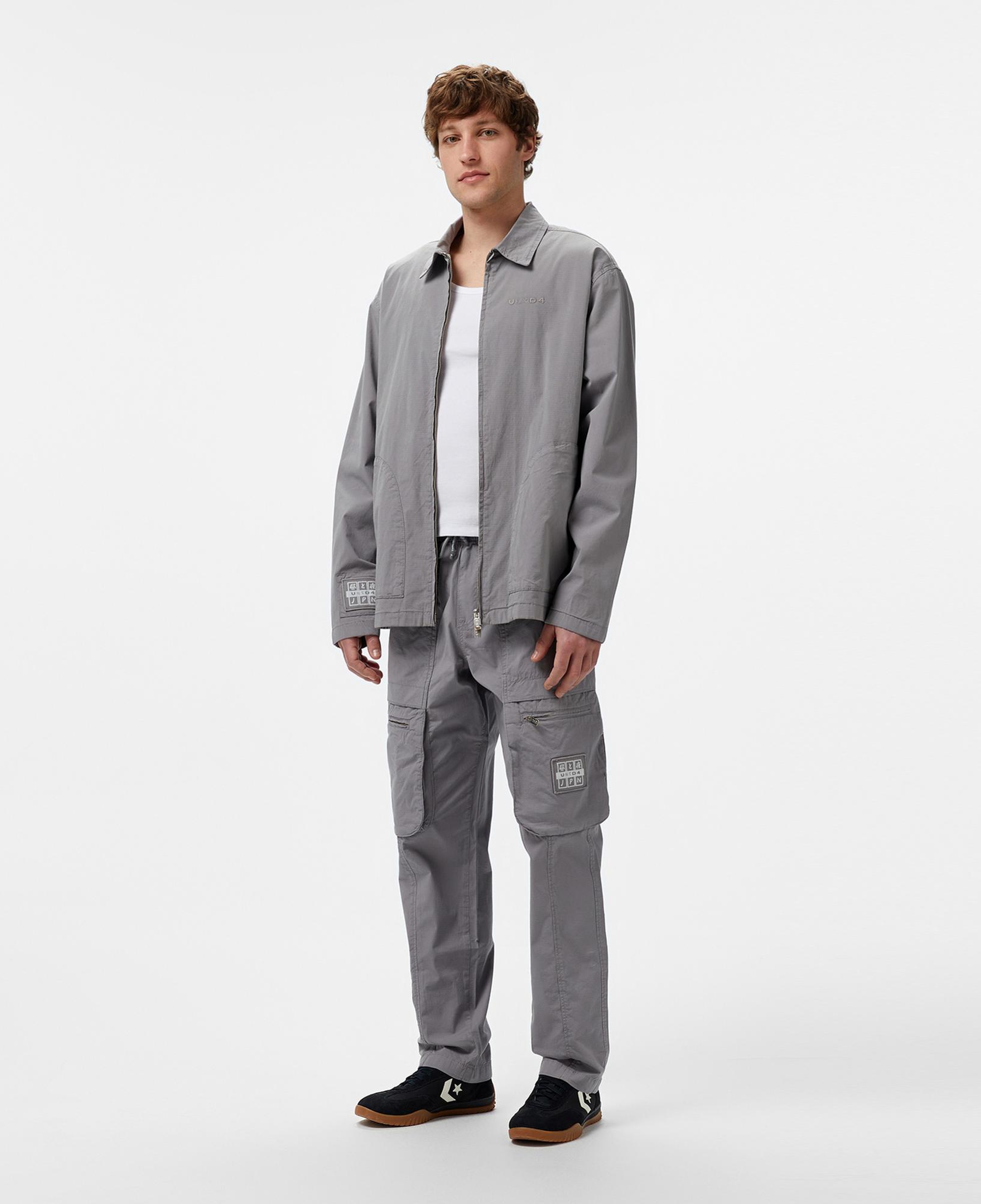 UNITED4 Oversize Erkek Gri Pantolon