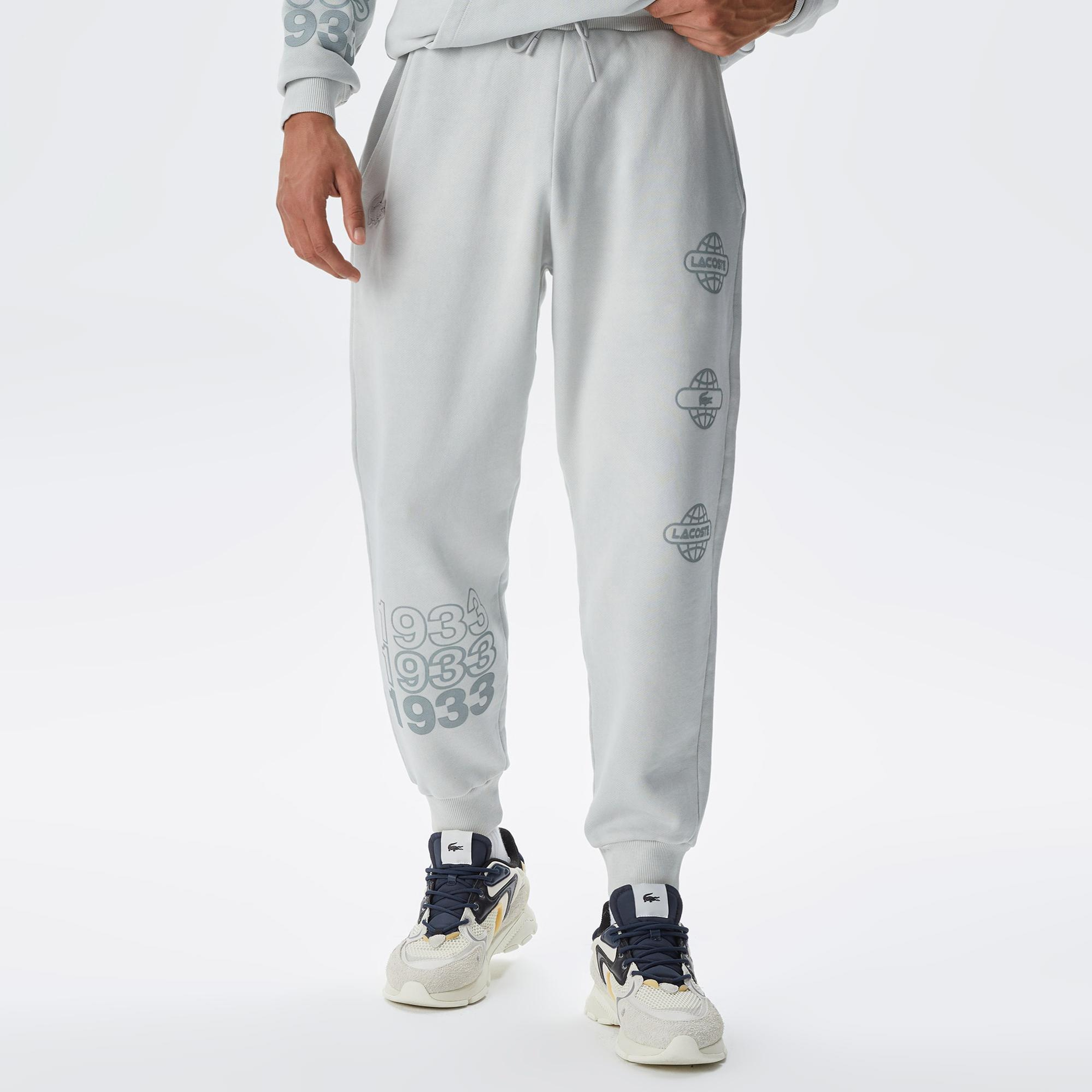 Lacoste House of SuperStep X Lacoste Kadın Gri Eşofman Altı