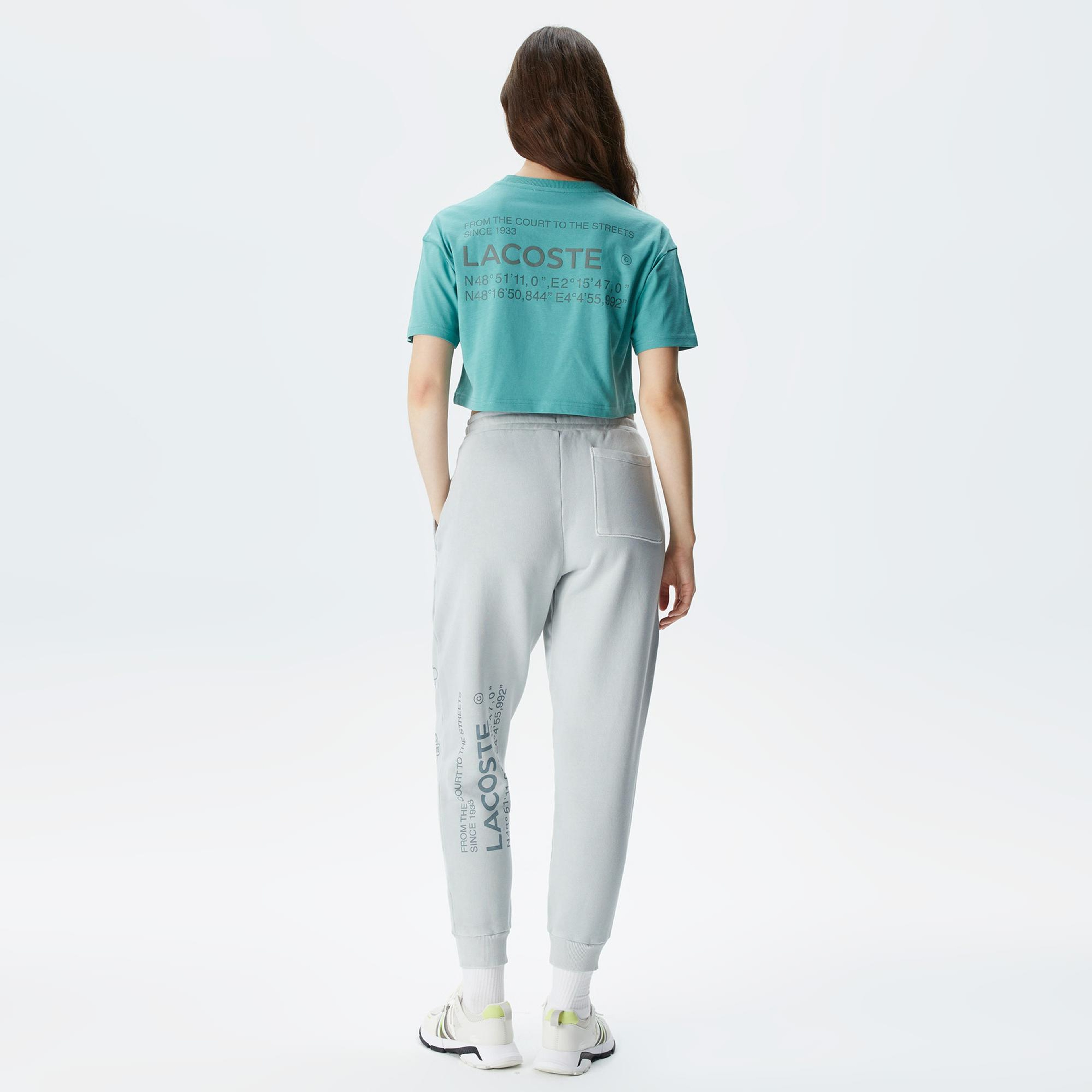 Lacoste House of SuperStep X Lacoste Kadın Gri Eşofman Altı