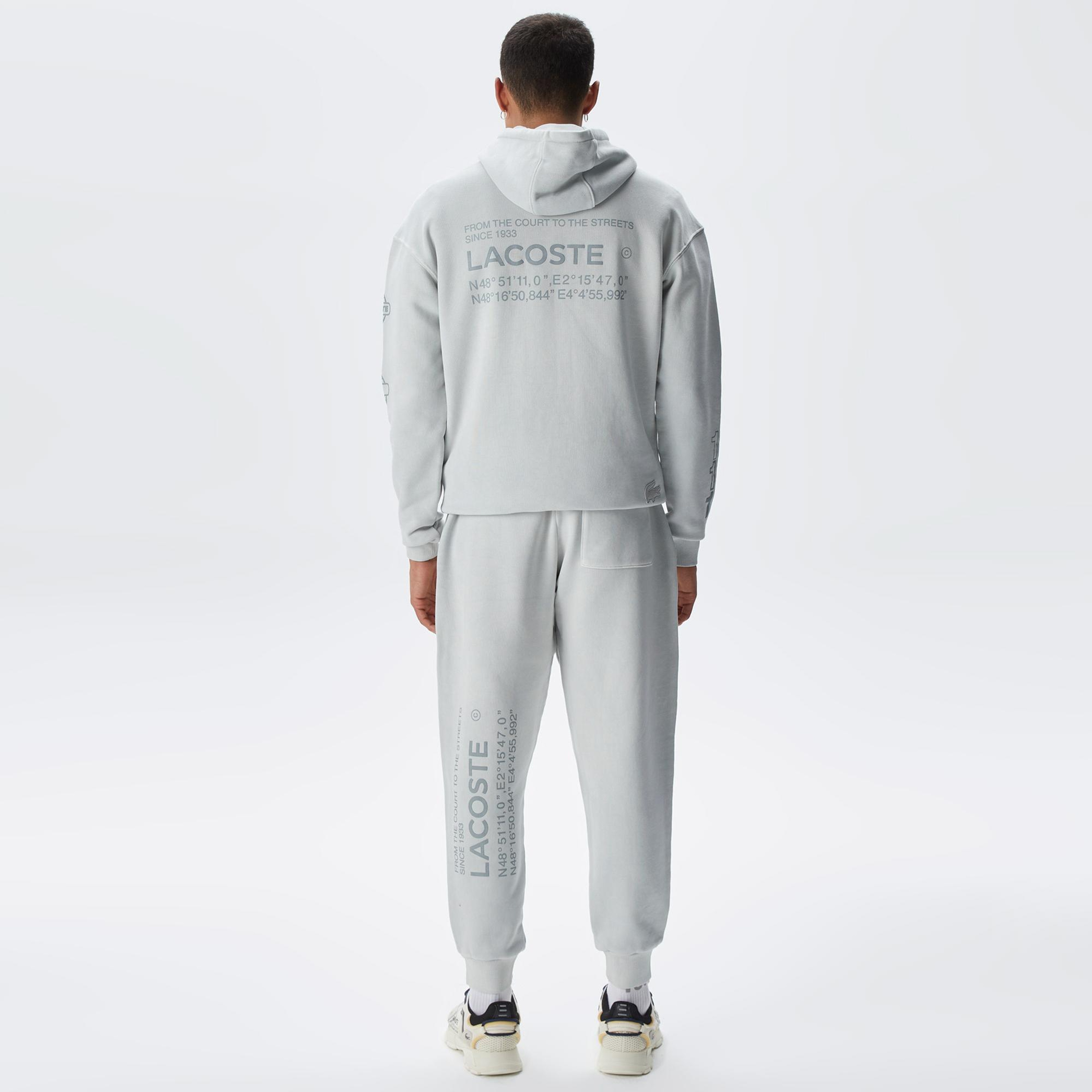 Lacoste House of SuperStep X Lacoste Kadın Gri Eşofman Altı