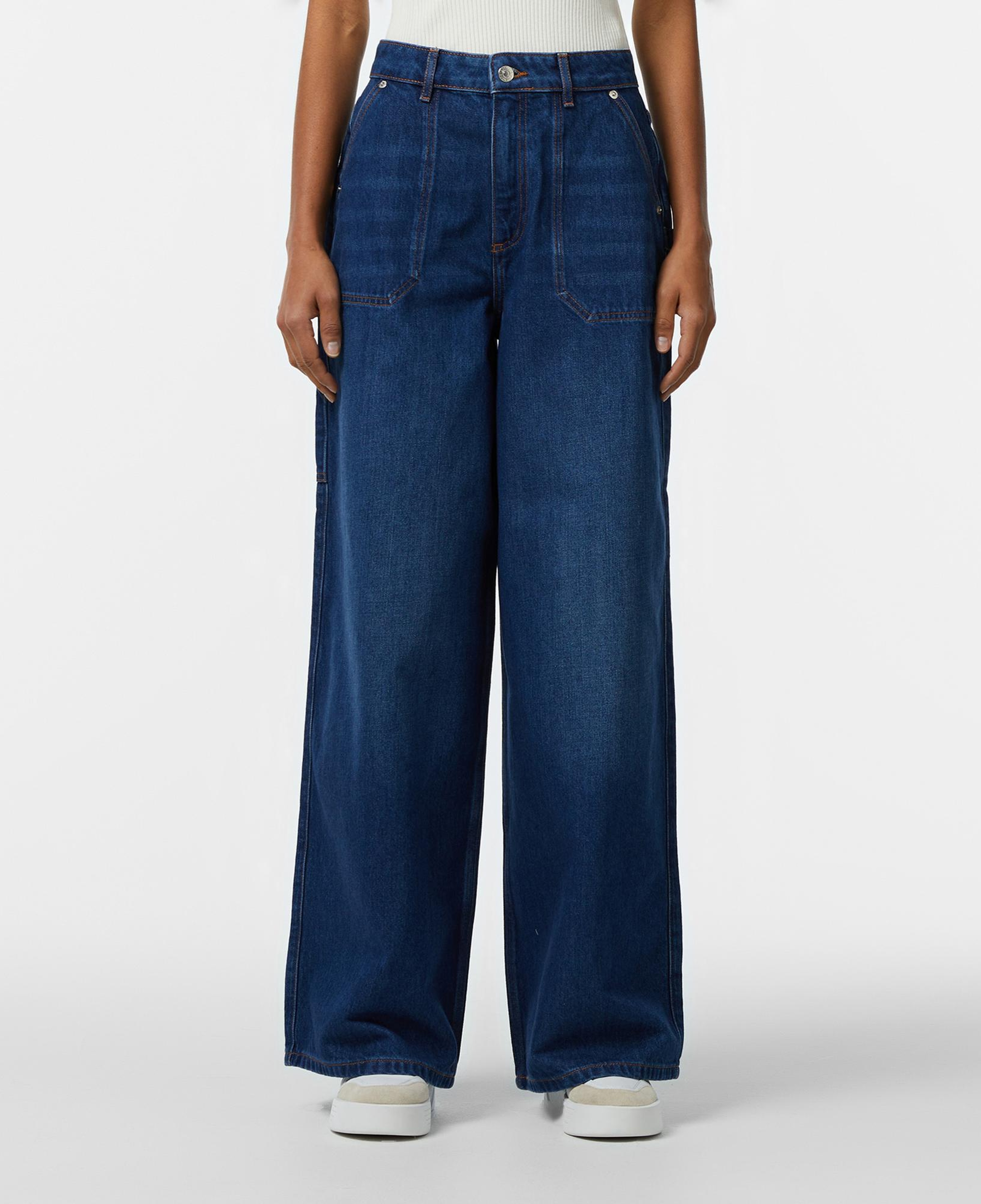 Kadın Wide Fit Mavi Jean Pantolon