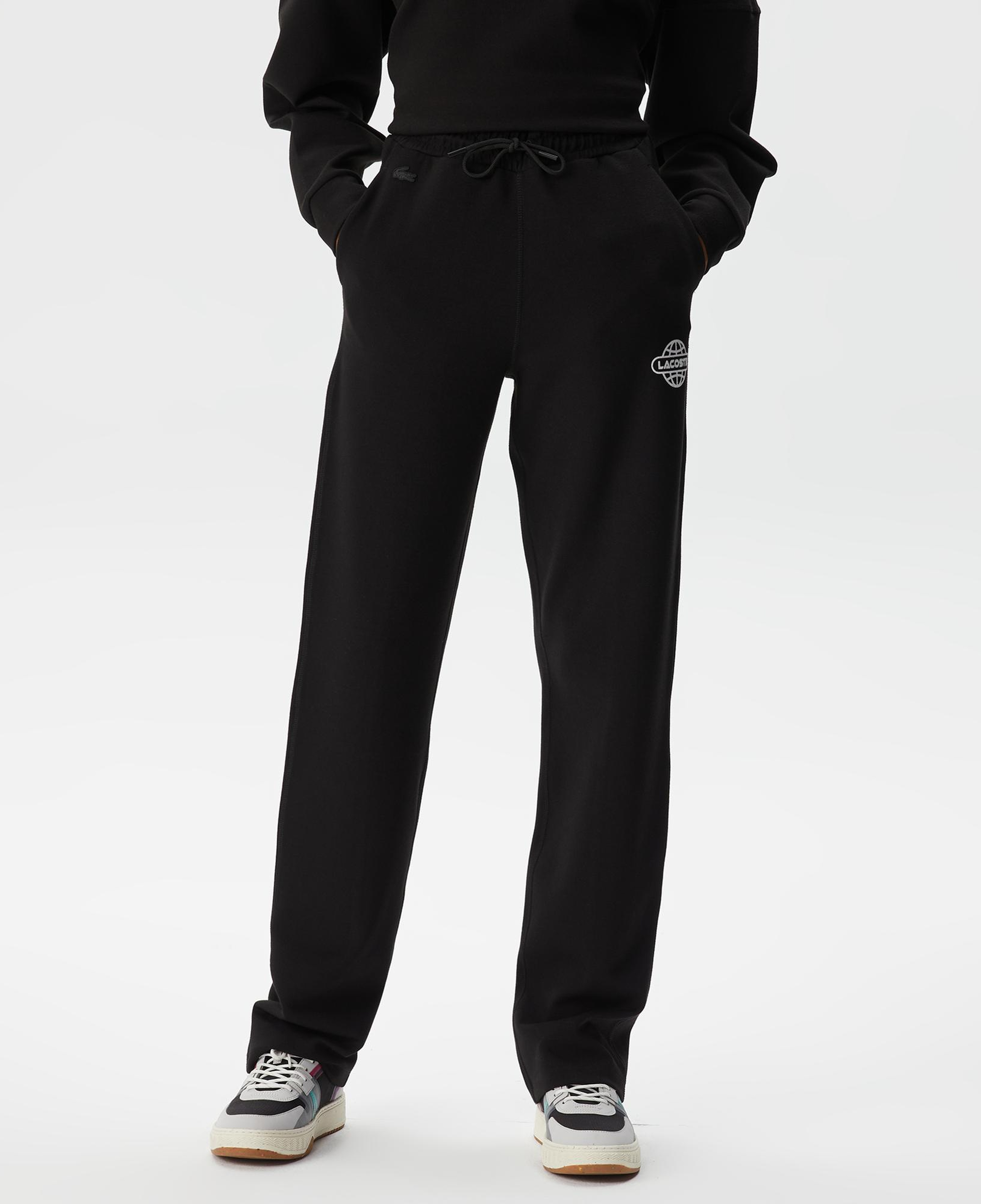 Kadın İspanyol Paça Siyah Eşofman Altı