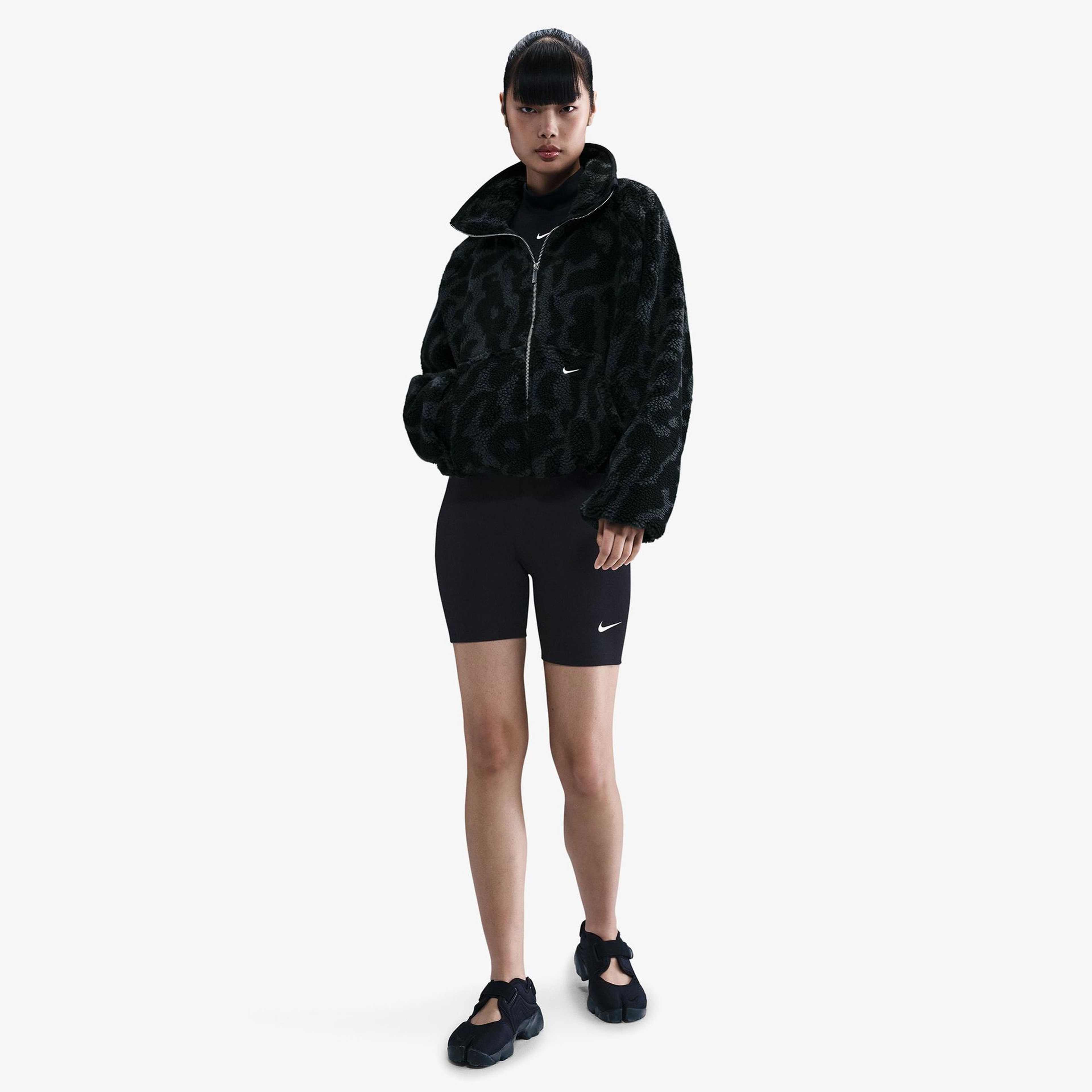 Nike Sportswear Street Sherpa Kadın Siyah Ceket