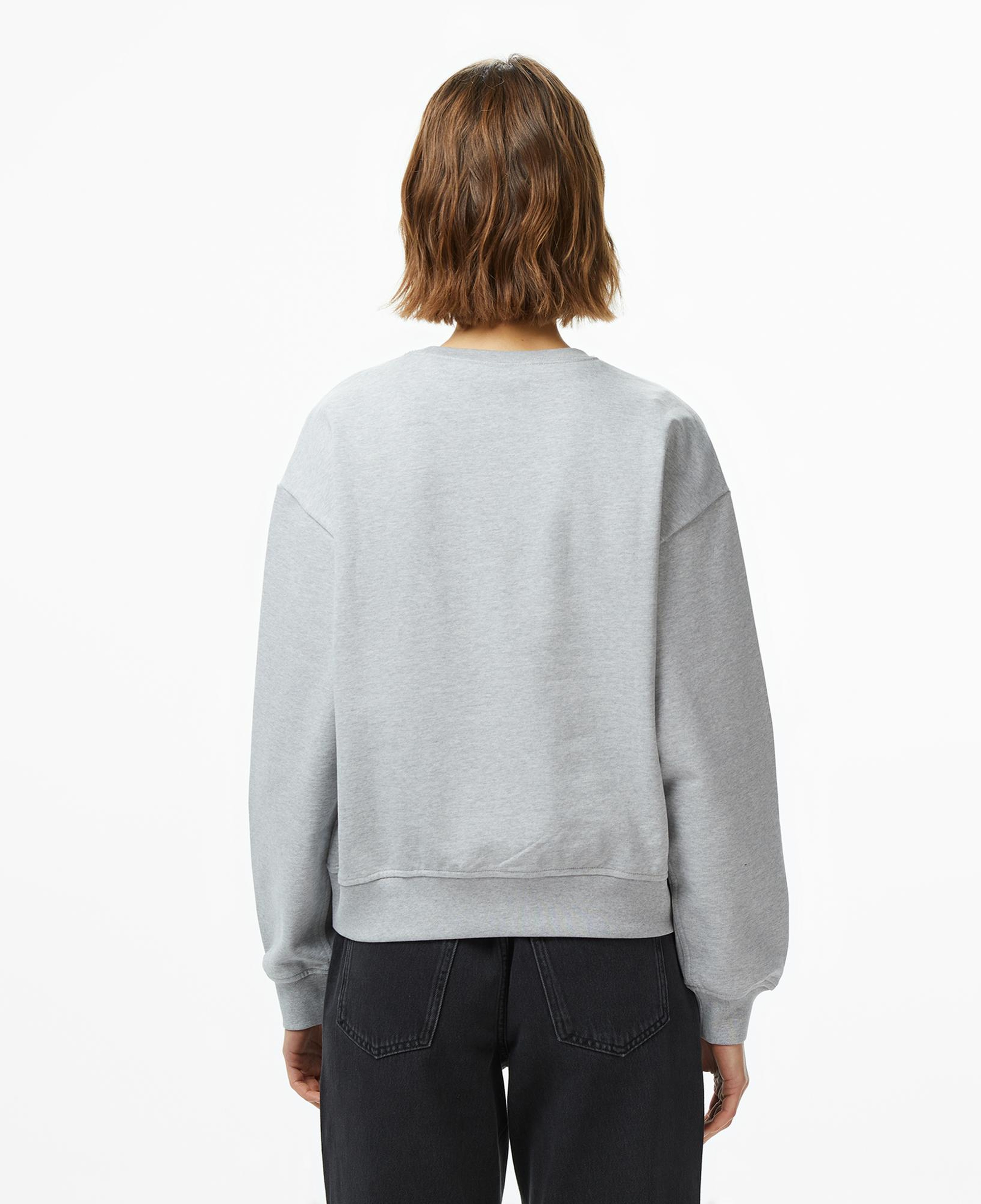 Calvin Klein Monologo French Terry Kadın Gri Sweatshirt