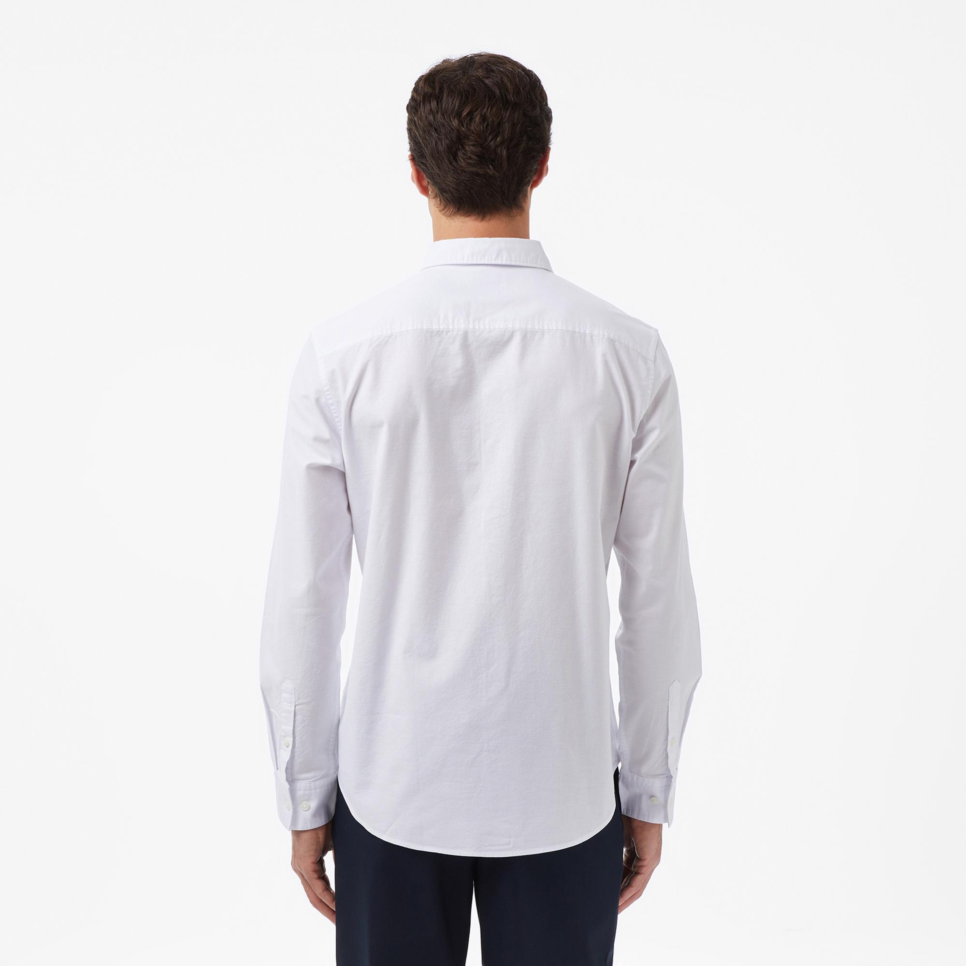 Calvin Klein Solid Oxford Classic Erkek Beyaz Gömlek