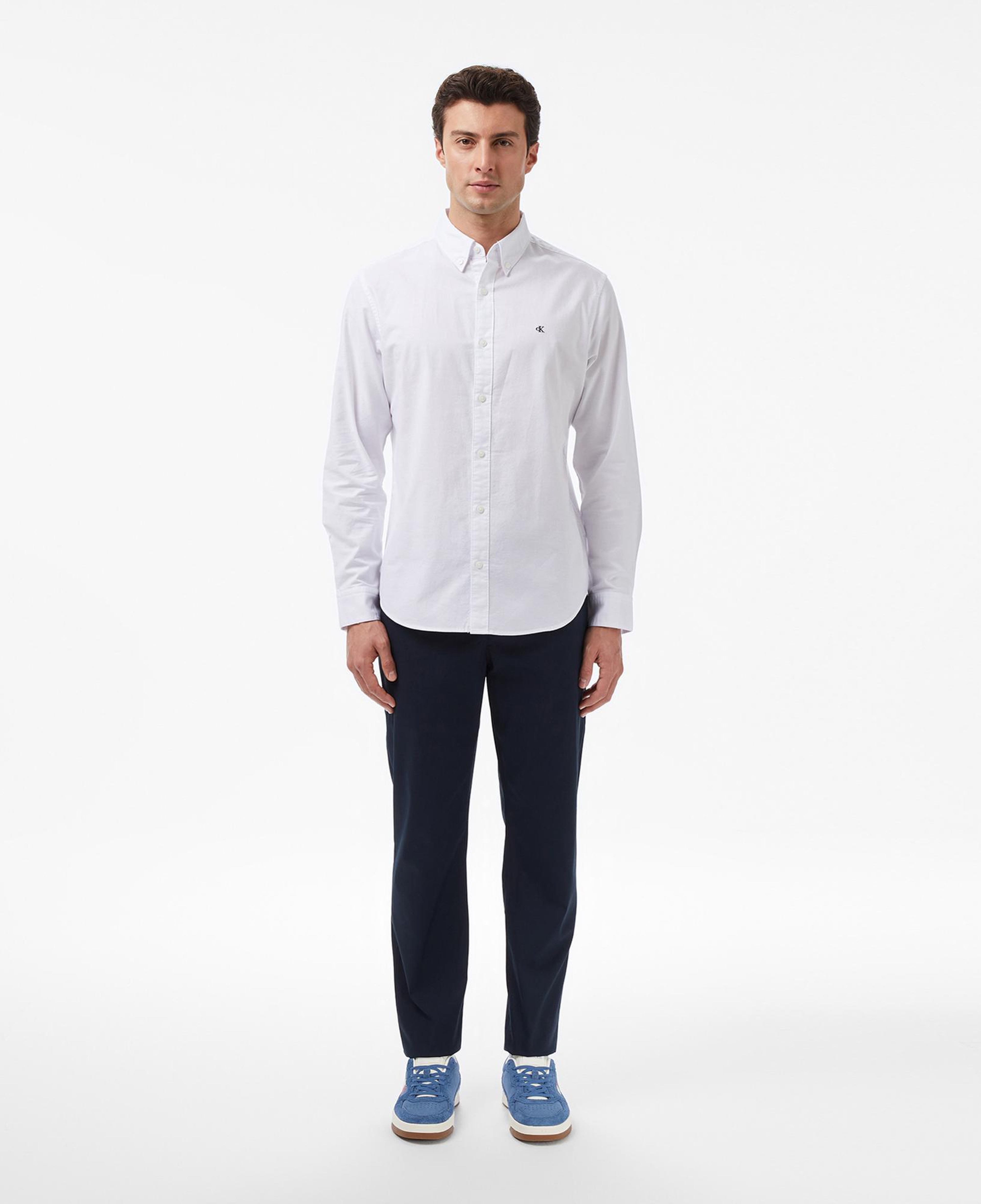 Calvin Klein Solid Oxford Classic Erkek Beyaz Gömlek