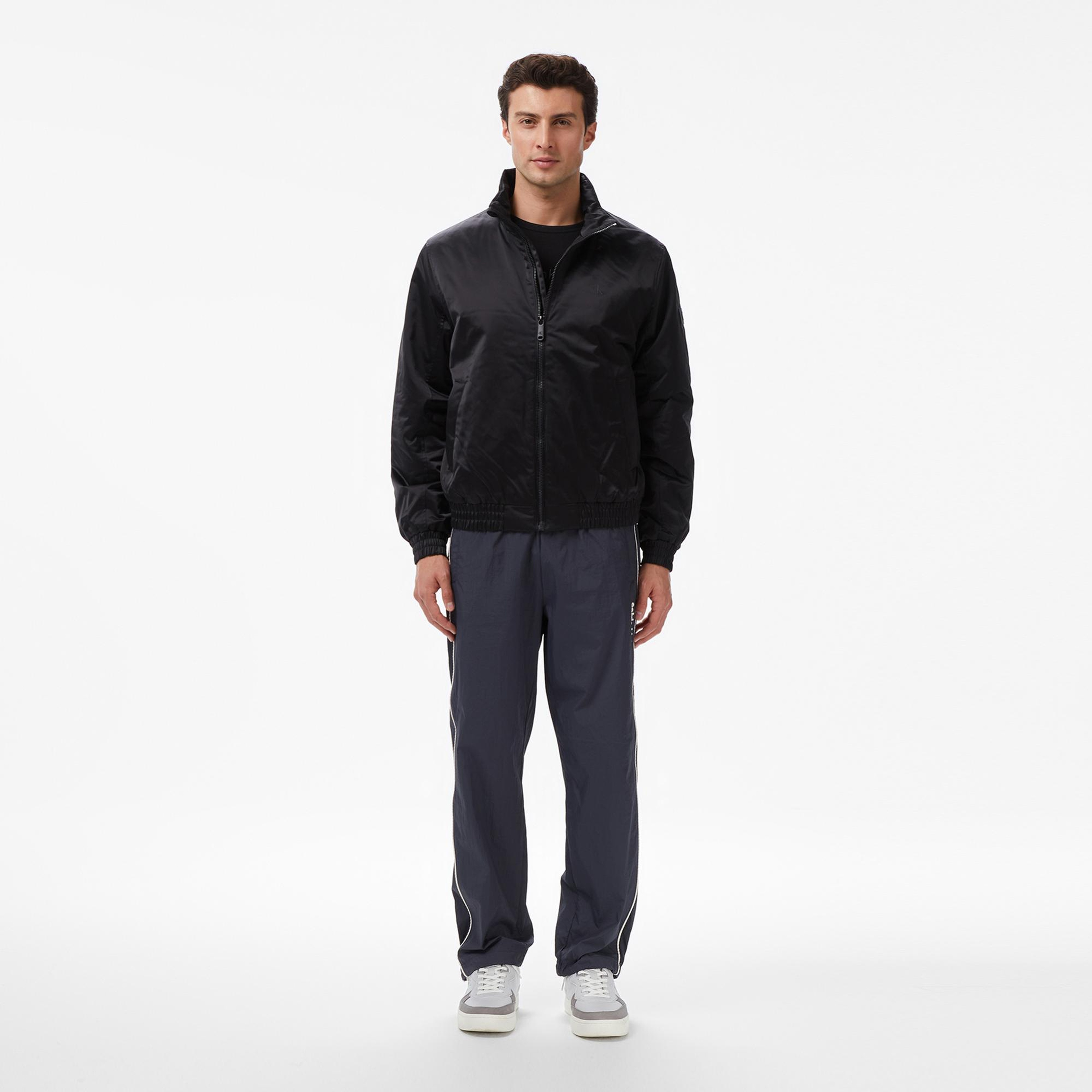 Calvin Klein Padded Harrington Erkek Siyah Ceket