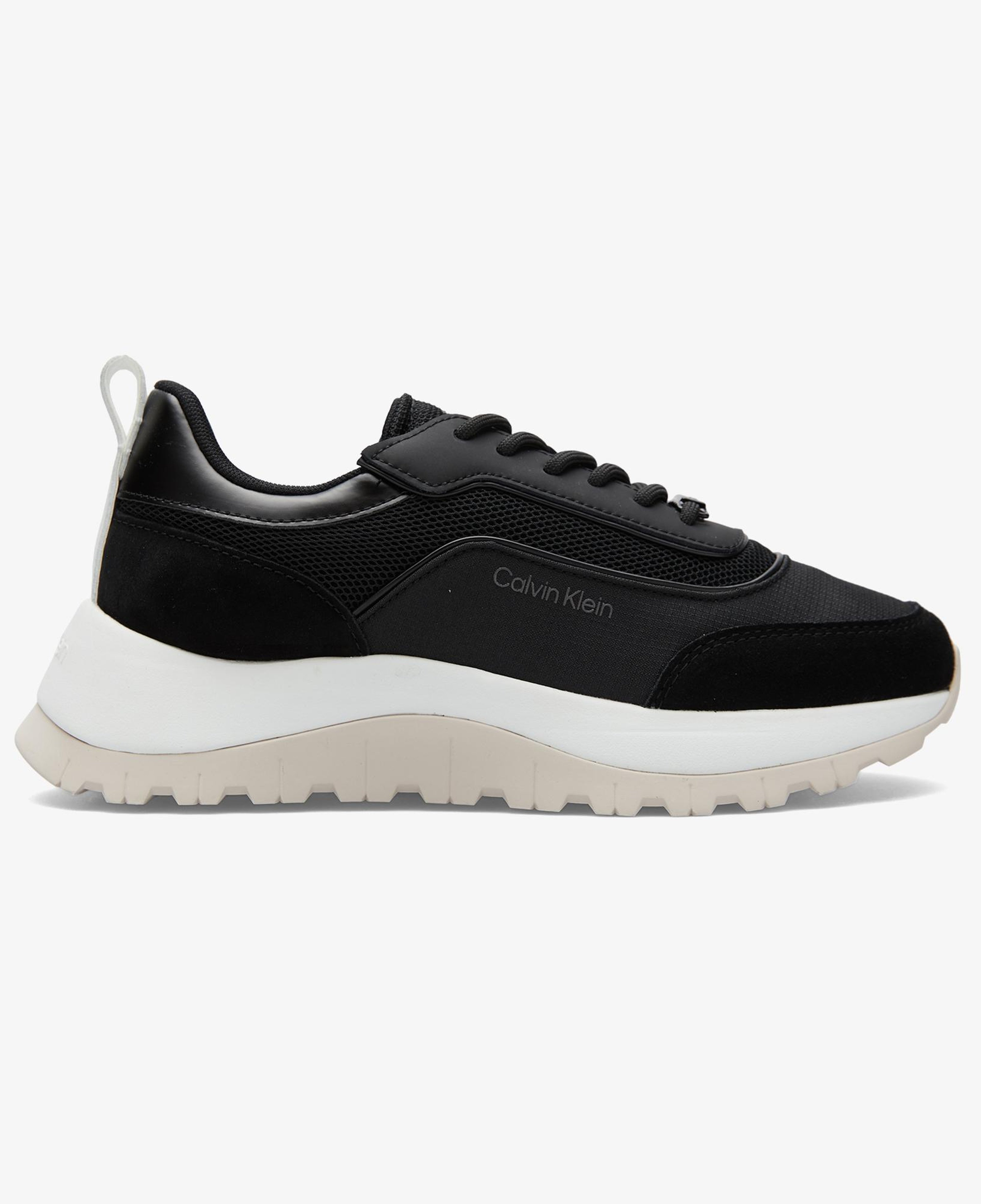 Calvin Klein Runner Lace Up Mesh Kadın Siyah Sneaker