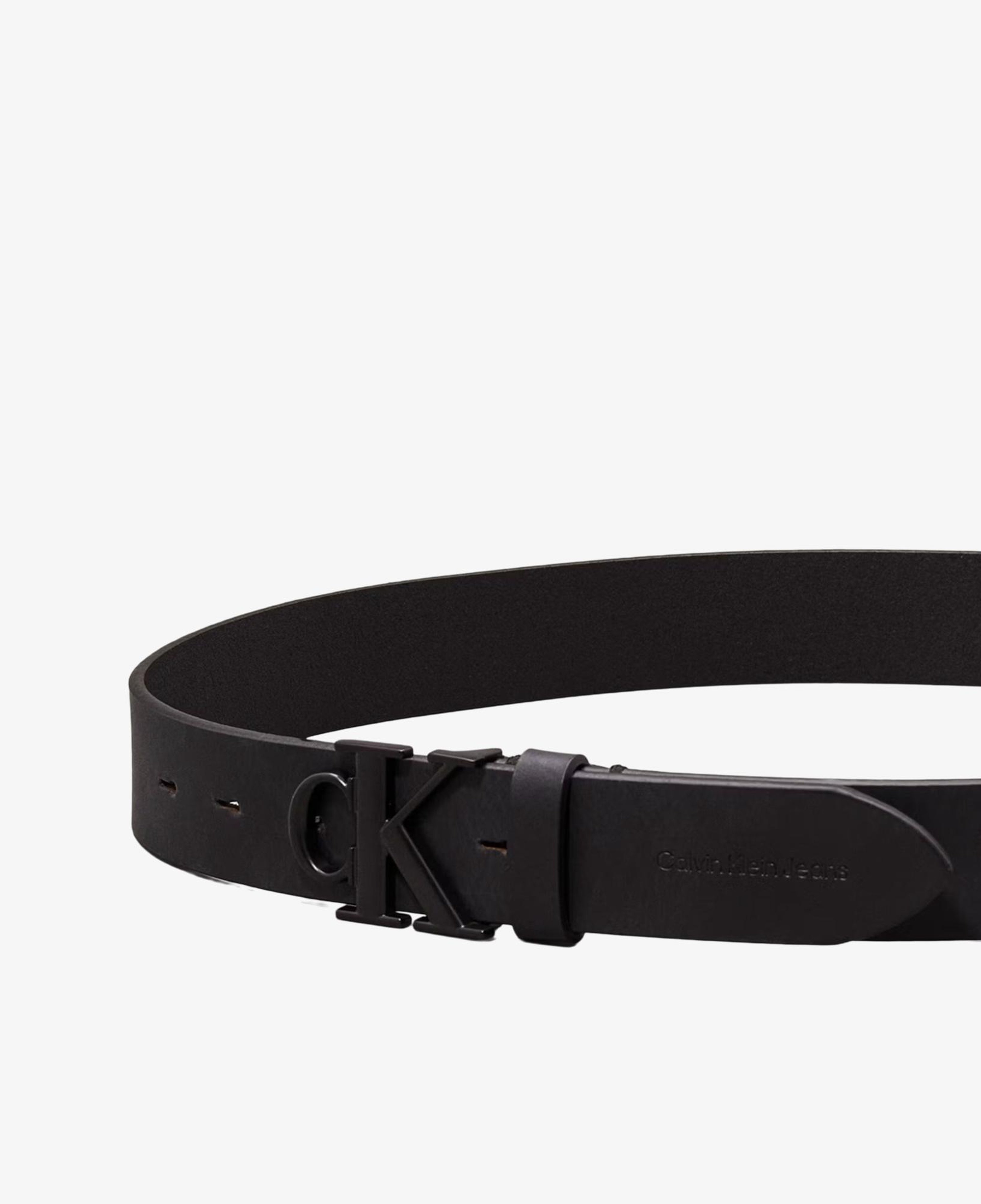 Calvin Klein Monogram Buckle Erkek Siyah Kemer