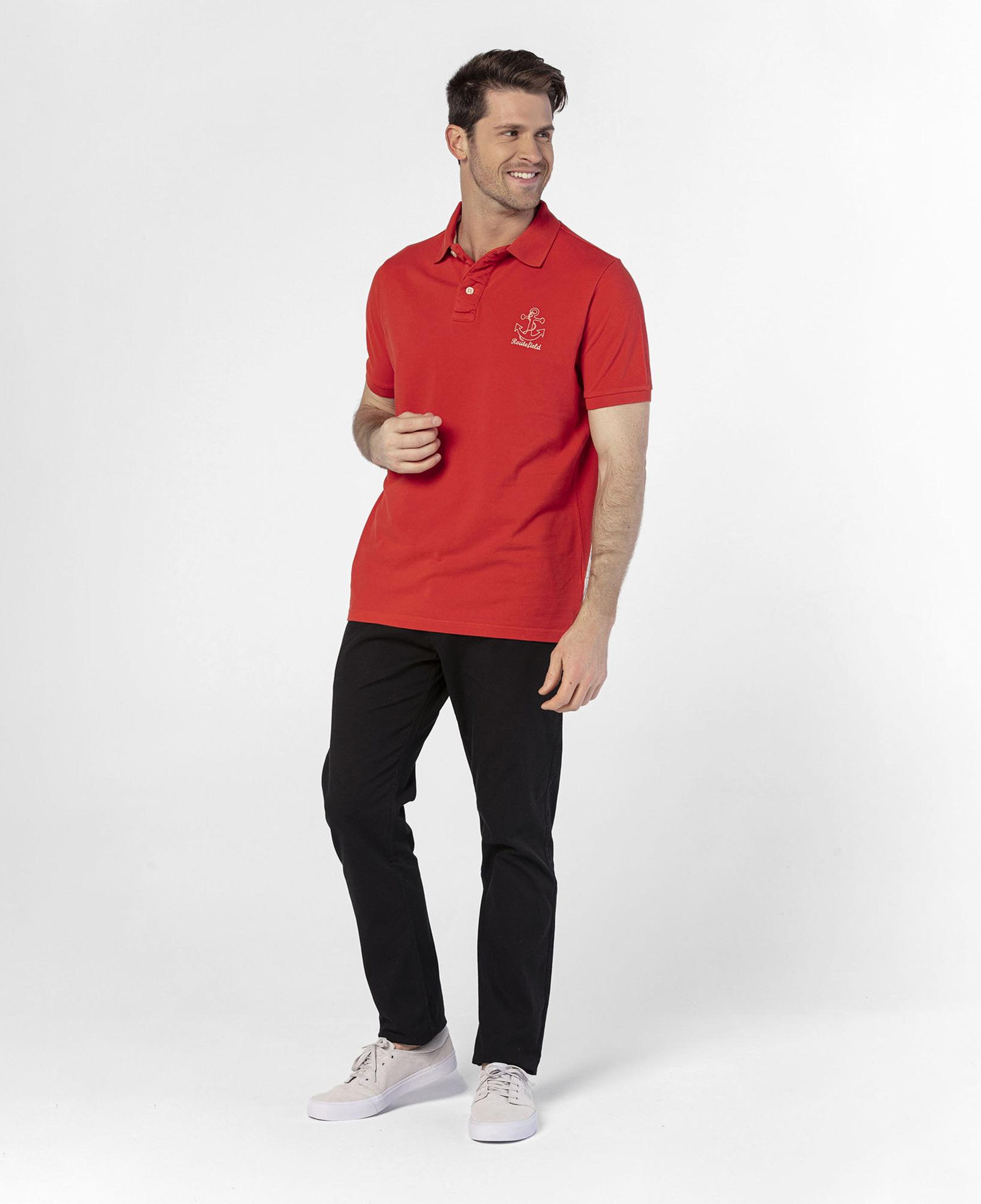 Routefield Piers Erkek Kırmızı Polo Tişört