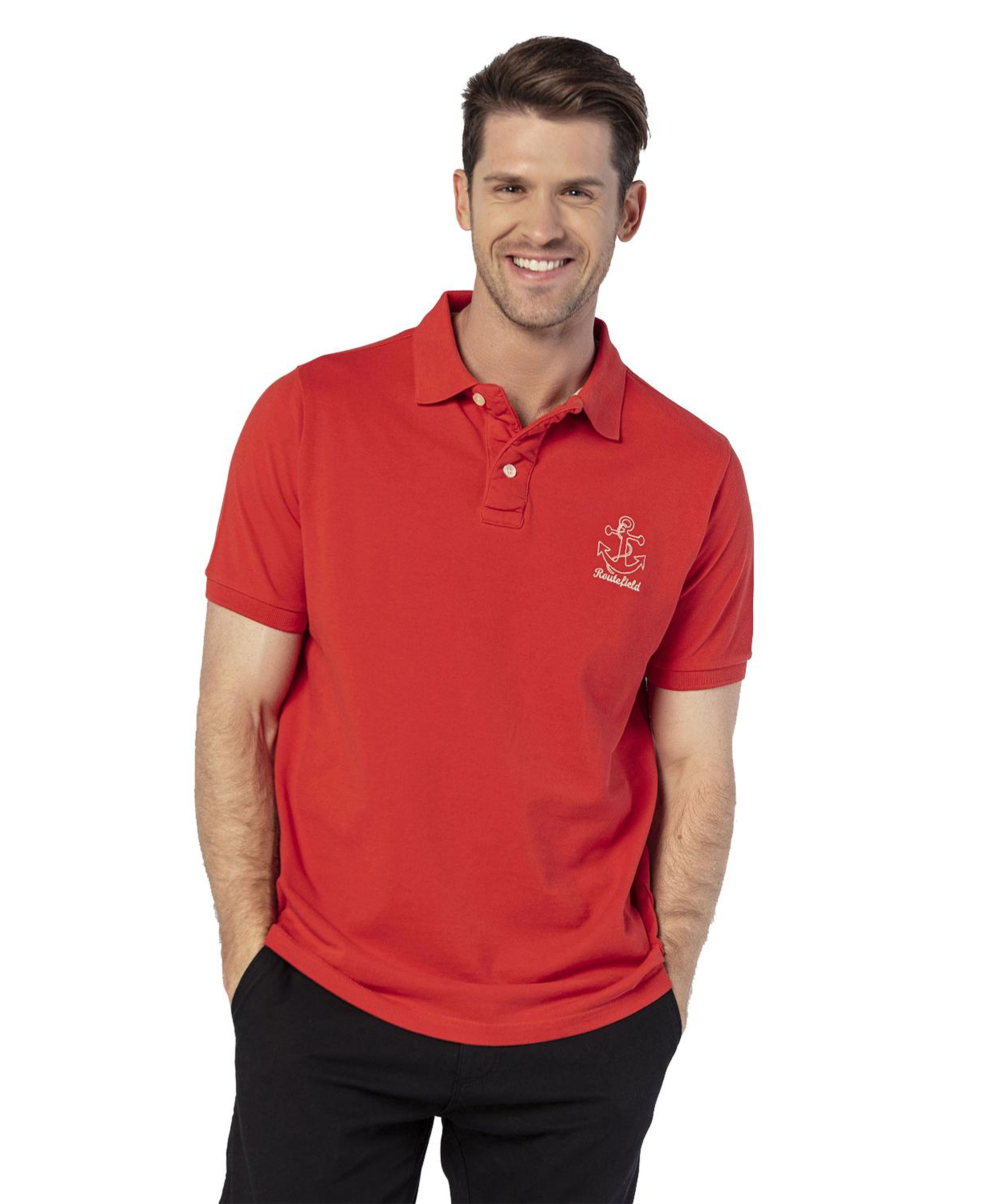Routefield Piers Erkek Kırmızı Polo Tişört