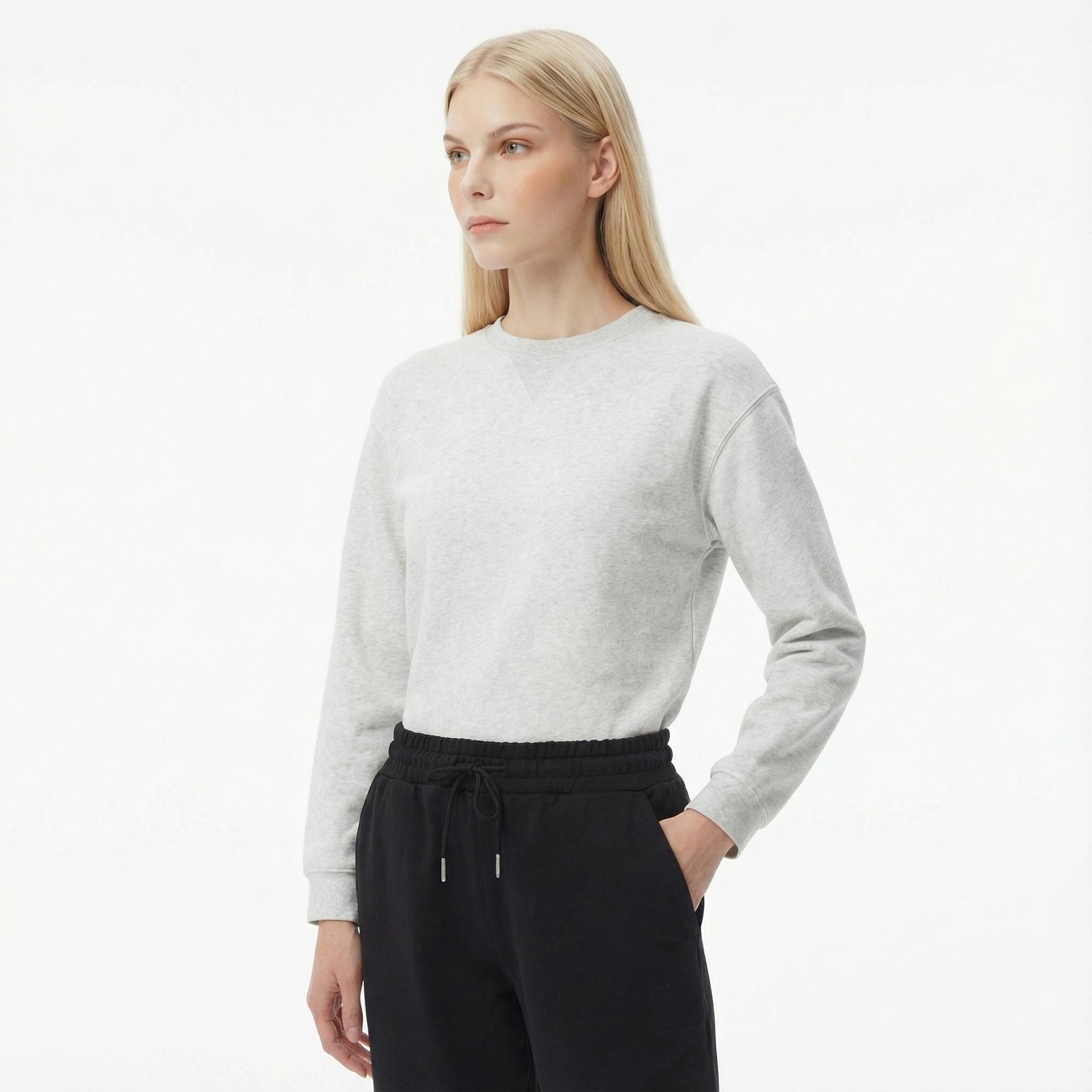 Calvin Klein Premium Terry Emblem Relaxed Jogger Kadın Siyah Eşofman Altı