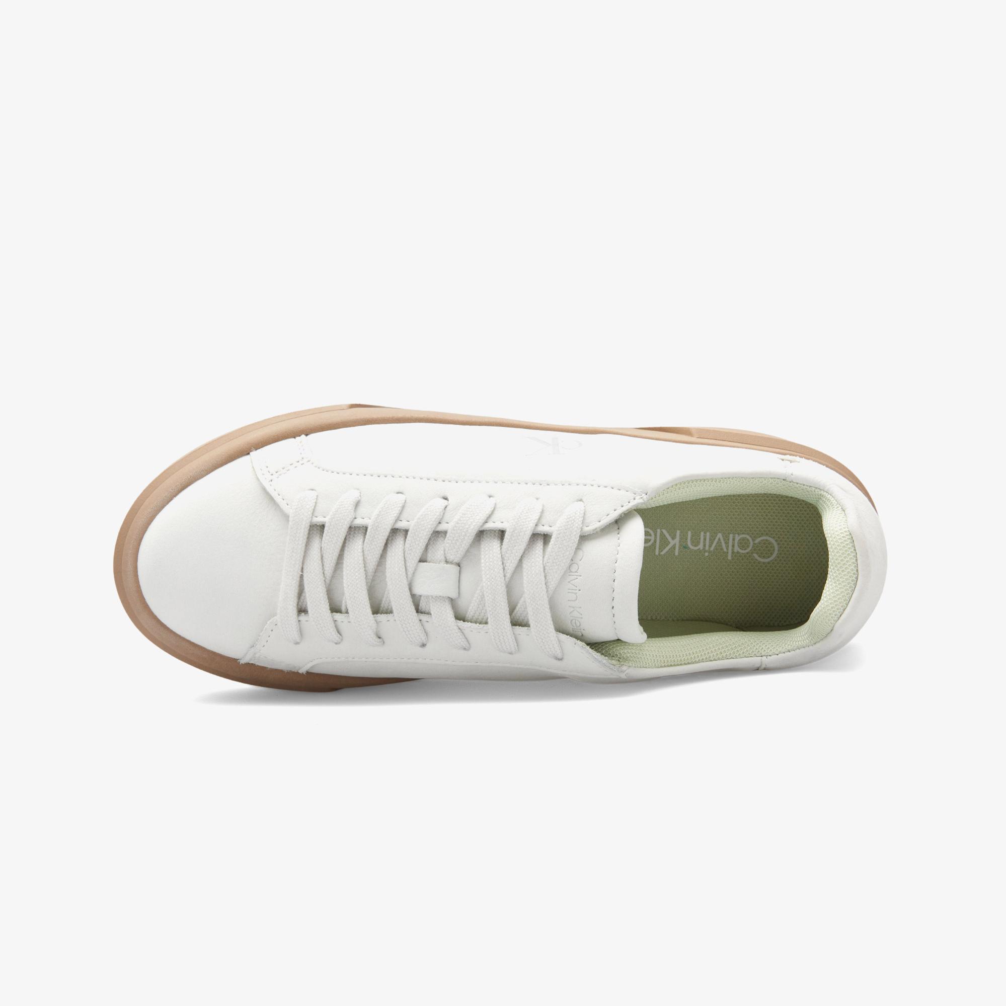 Calvin Klein Flatform Lace Up Kadın Beyaz Sneaker