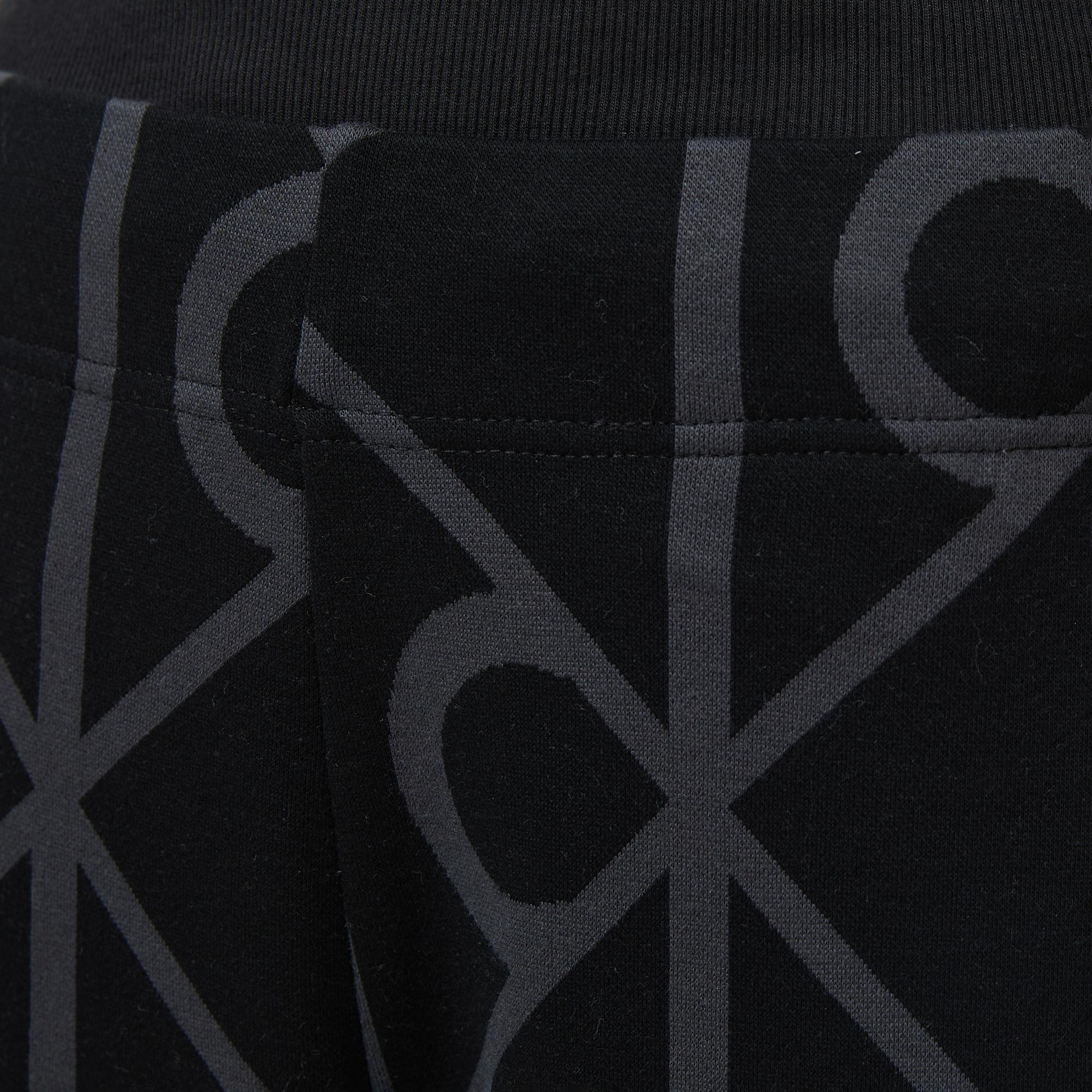 Calvin Klein Emblem Jacquard Kadın Siyah Eşofman Altı