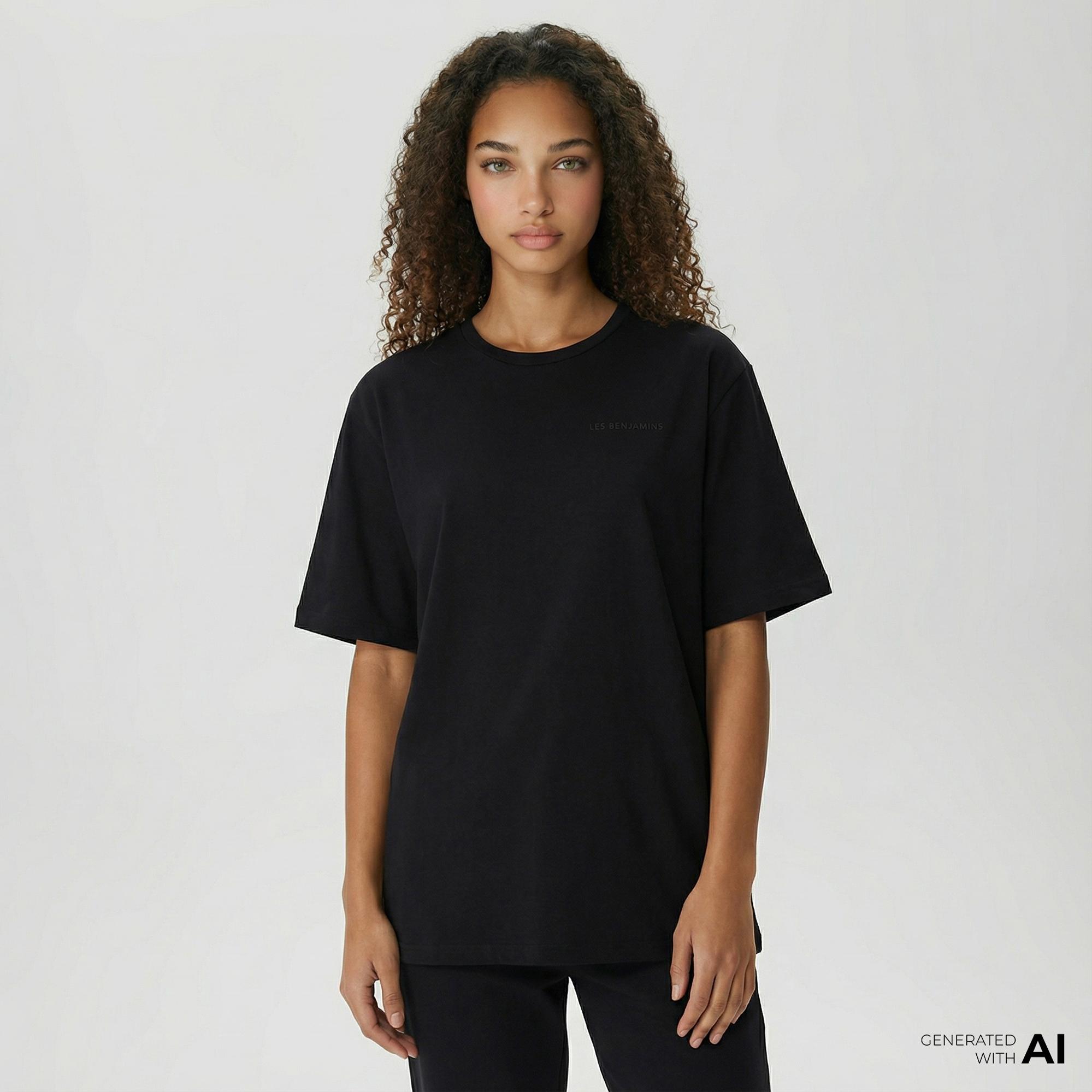 Les Benjamins 408 Unisex Siyah T-Shirt